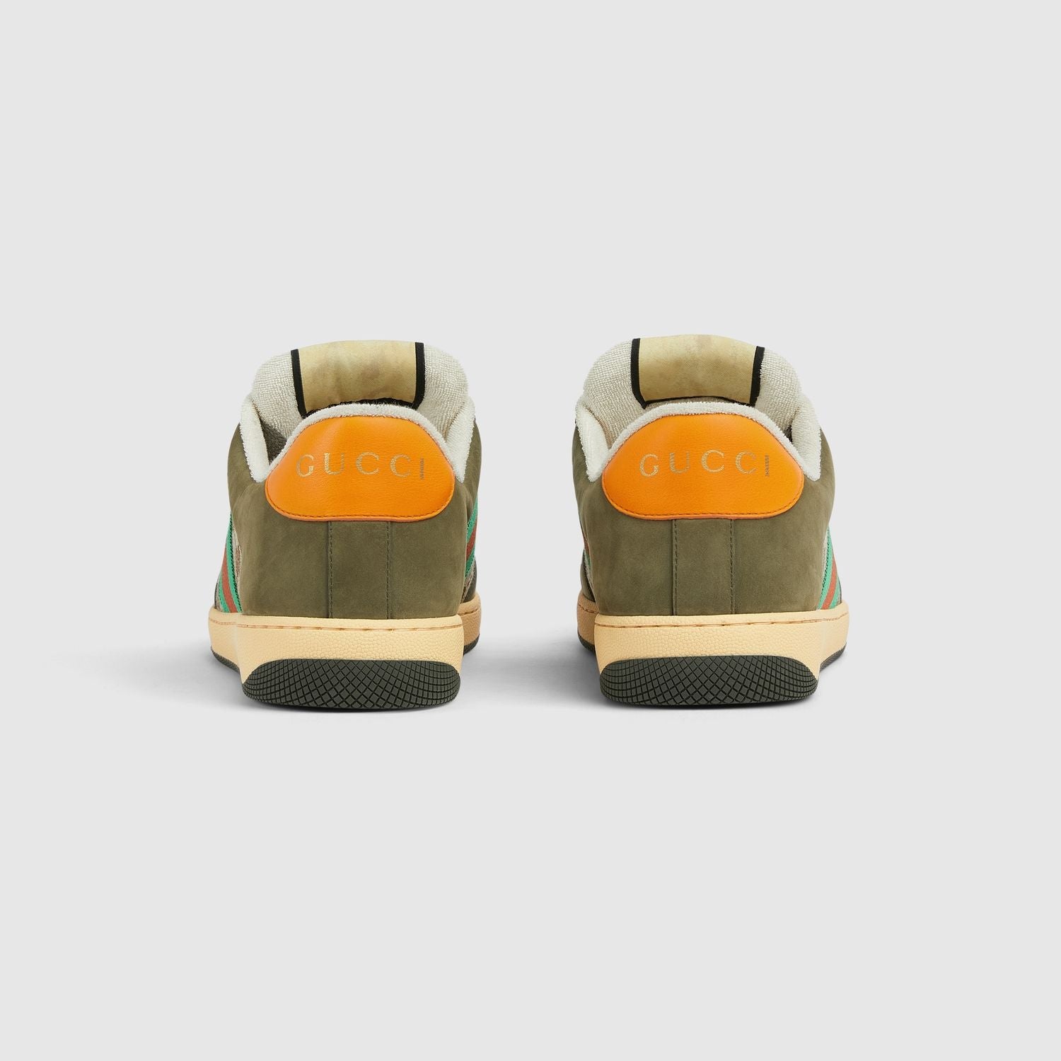 GUCCI Sneaker with Round Toe and Lace-Up Design - UK Size