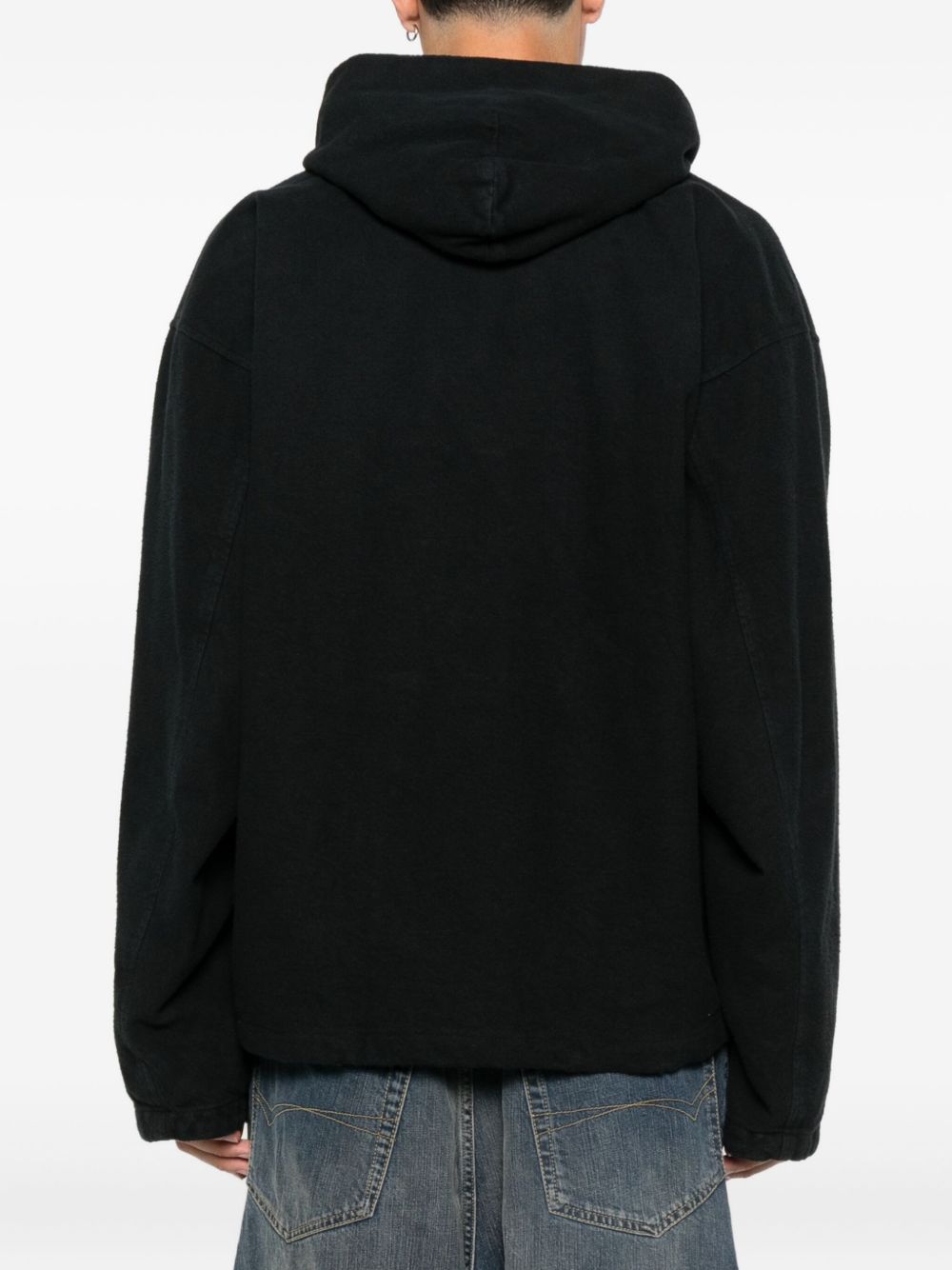 BALENCIAGA Men's Premium Two-Way Zip Hoodie Jacket