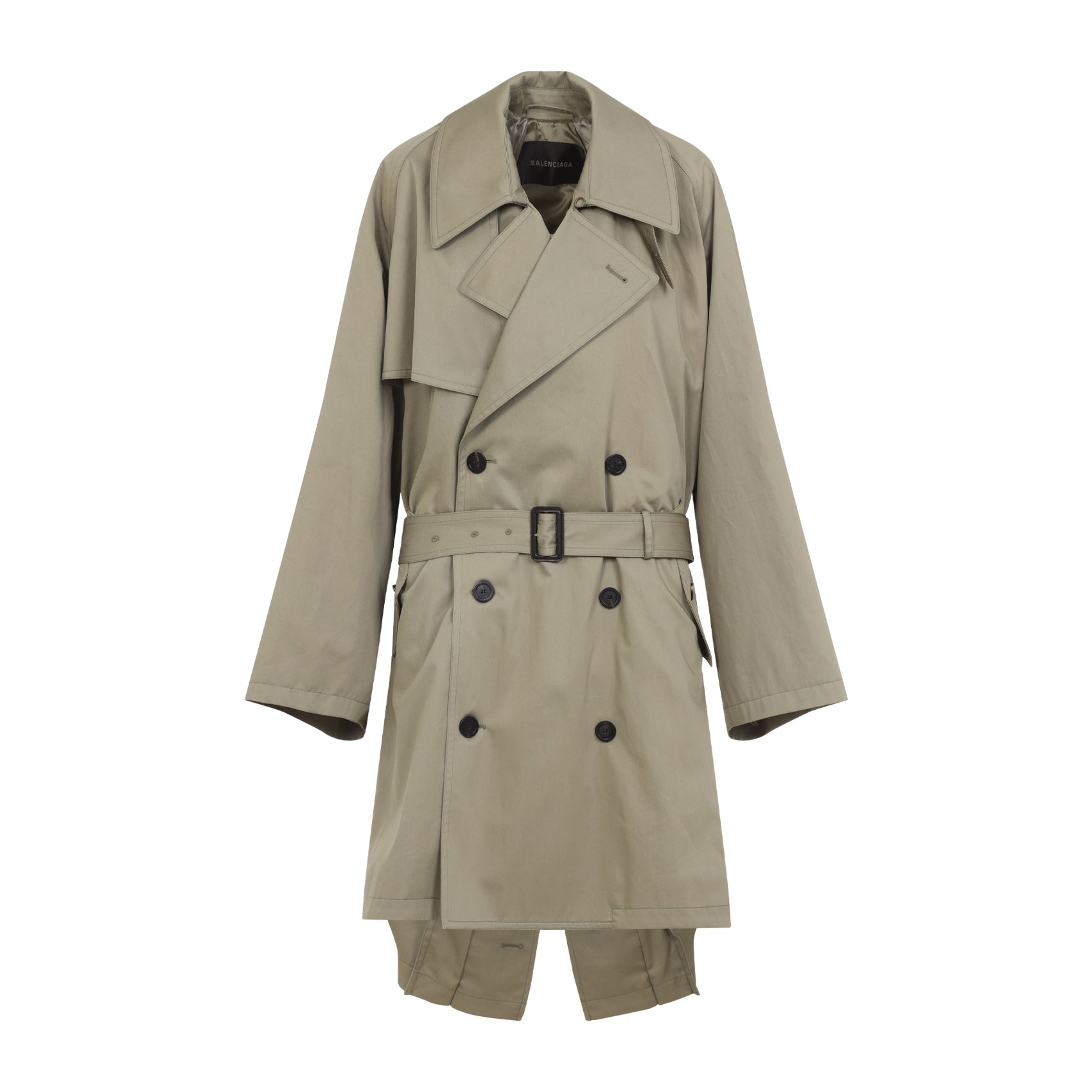 BALENCIAGA Double-Breasted Cotton Trench Jacket for Women