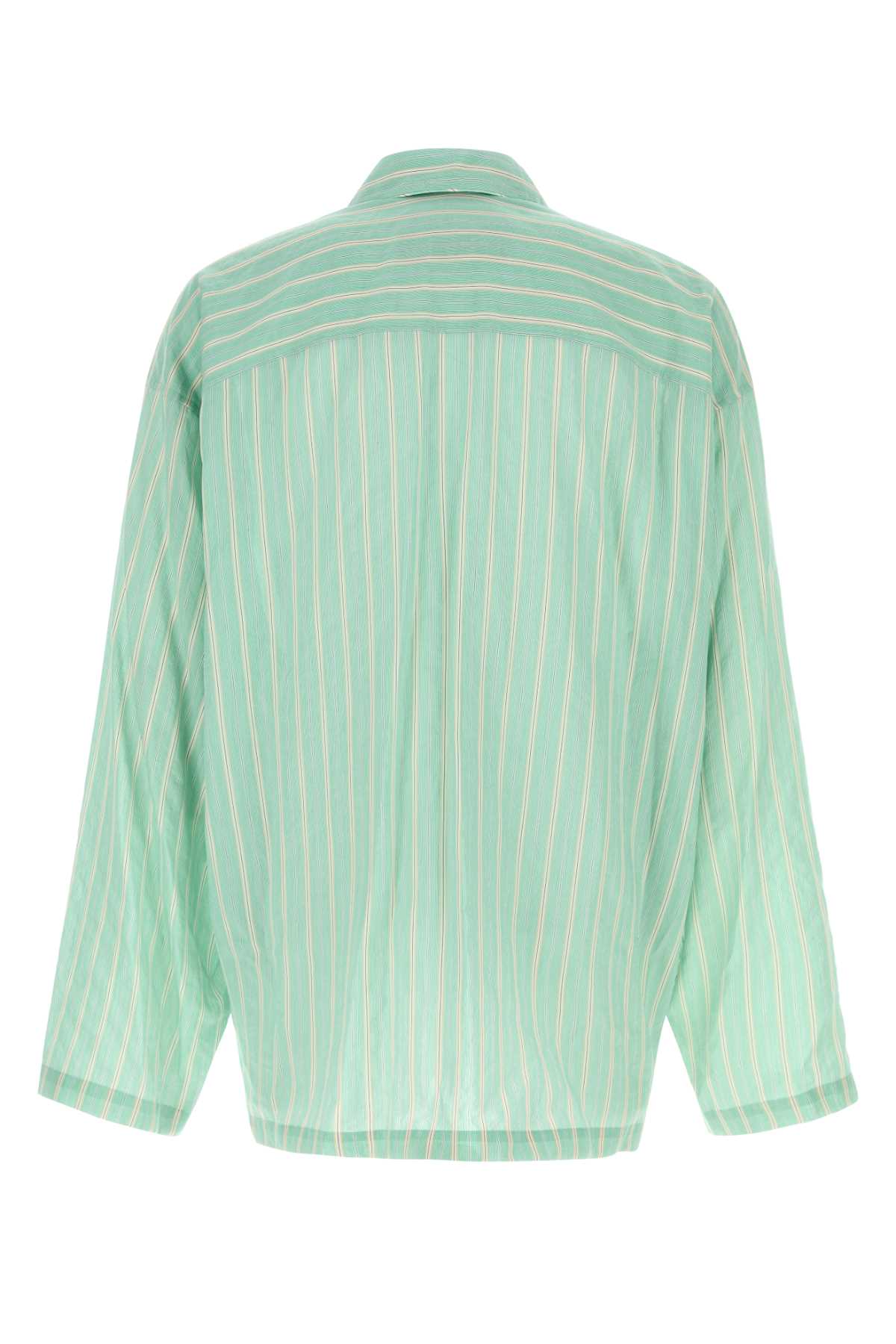 BALENCIAGA Oversized Embroidered Cupro Blend Shirt