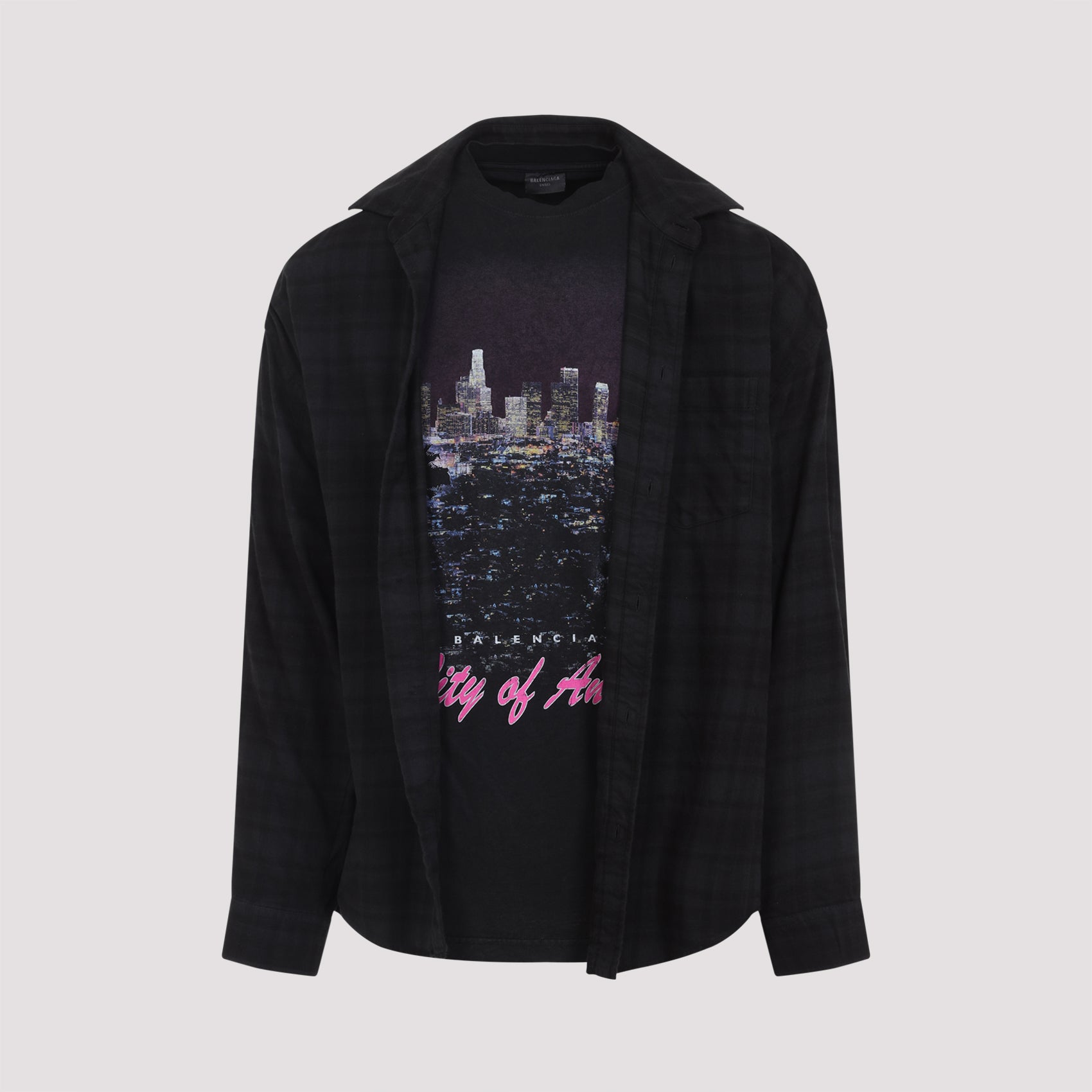 BALENCIAGA Layered Cotton Shirt for Men - FW25 Collection