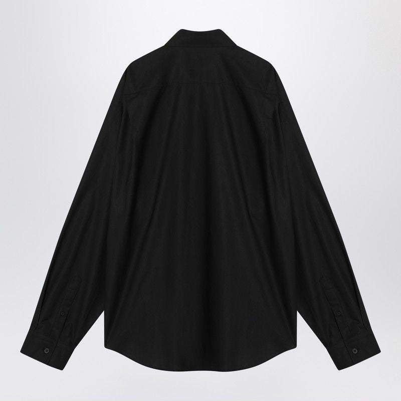 BALENCIAGA Wide Cotton Shirt with Logo for Men - FW25