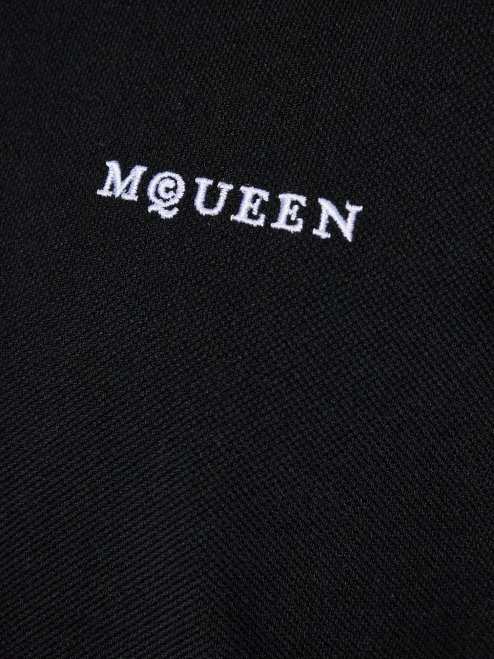 ALEXANDER MCQUEEN Embroidered Logo Cotton Piqué Polo Shirt