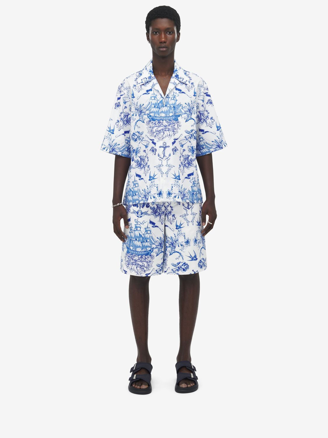 ALEXANDER MCQUEEN Boxy Hawaiian Shirt for Men - FW25 Collection