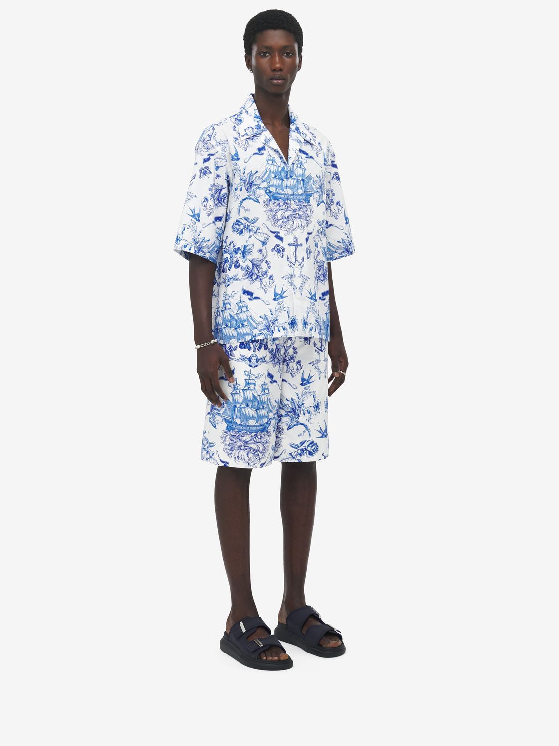 ALEXANDER MCQUEEN Boxy Hawaiian Shirt for Men - FW25 Collection