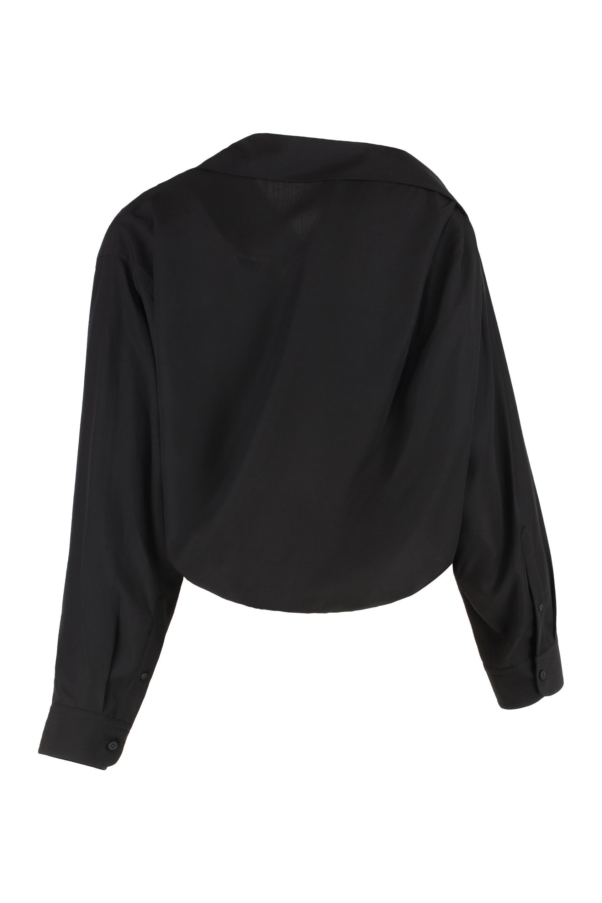 BALENCIAGA One Shoulder Poplin Shirt