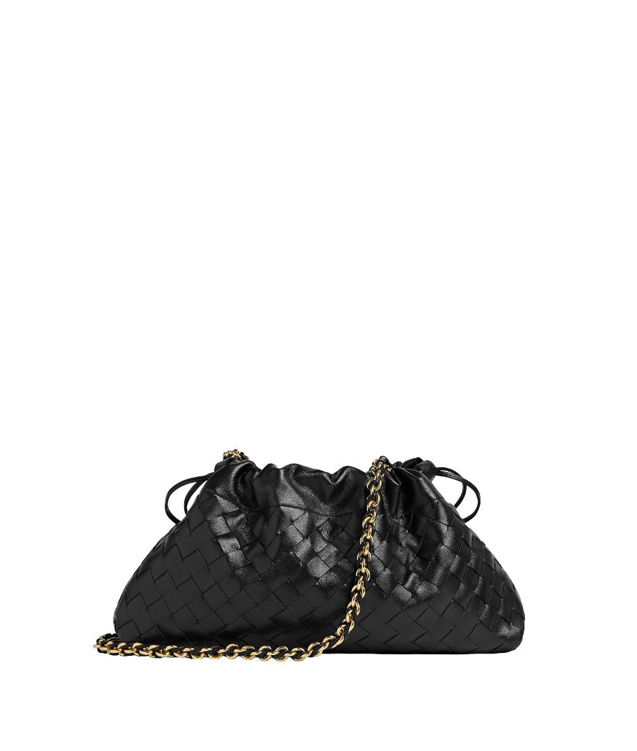 BOTTEGA VENETA Intrecciato Calfskin Leather Mini Pouch Handbag - FW25