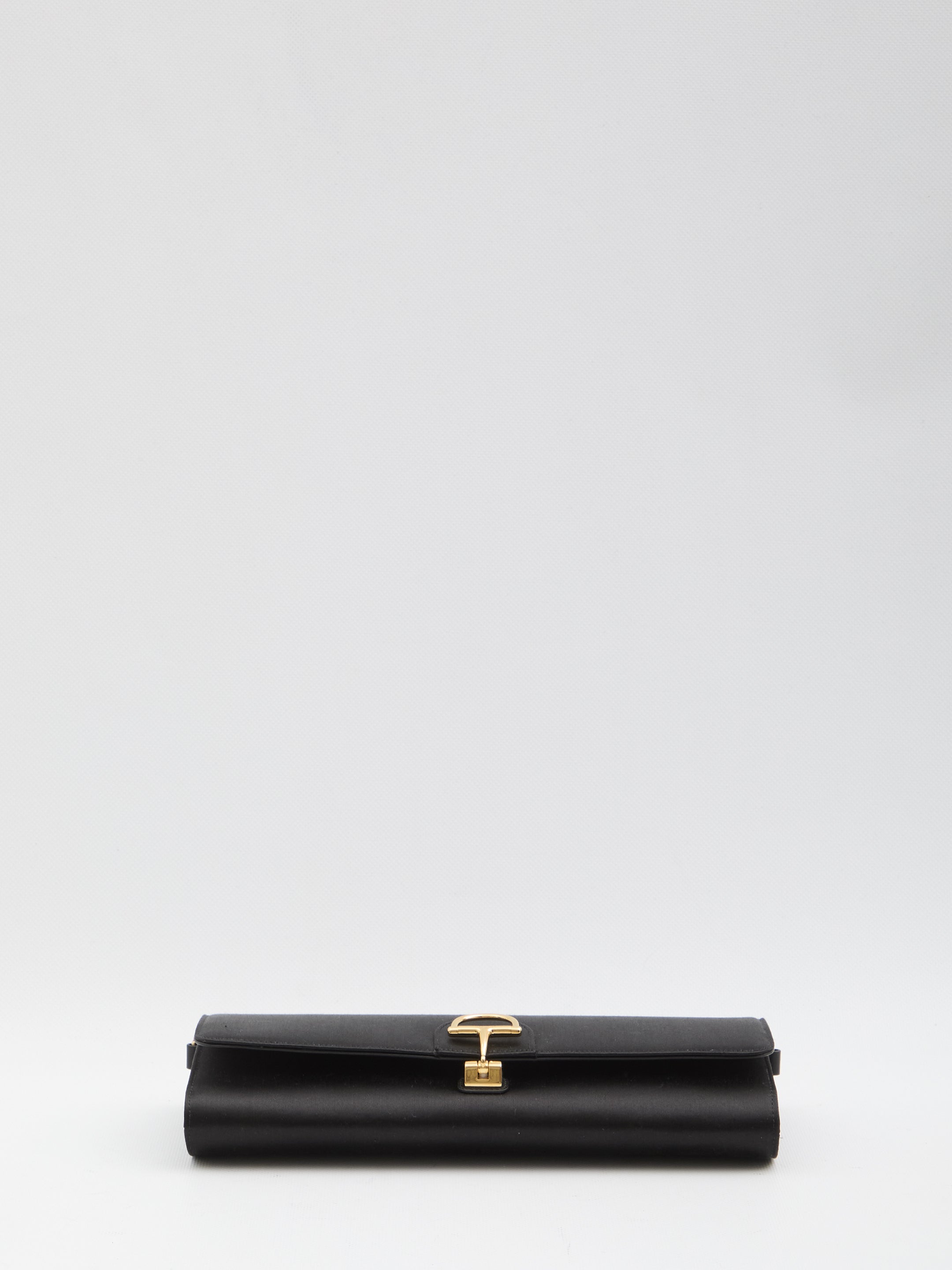 GUCCI Mini Silk Satin Clutch with Removable Chain Strap - FW25