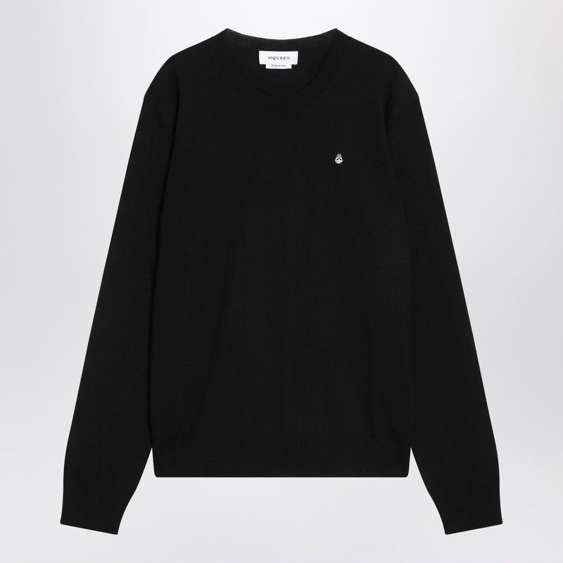 ALEXANDER MCQUEEN Crew Neck Wool Sweater for Men - FW25