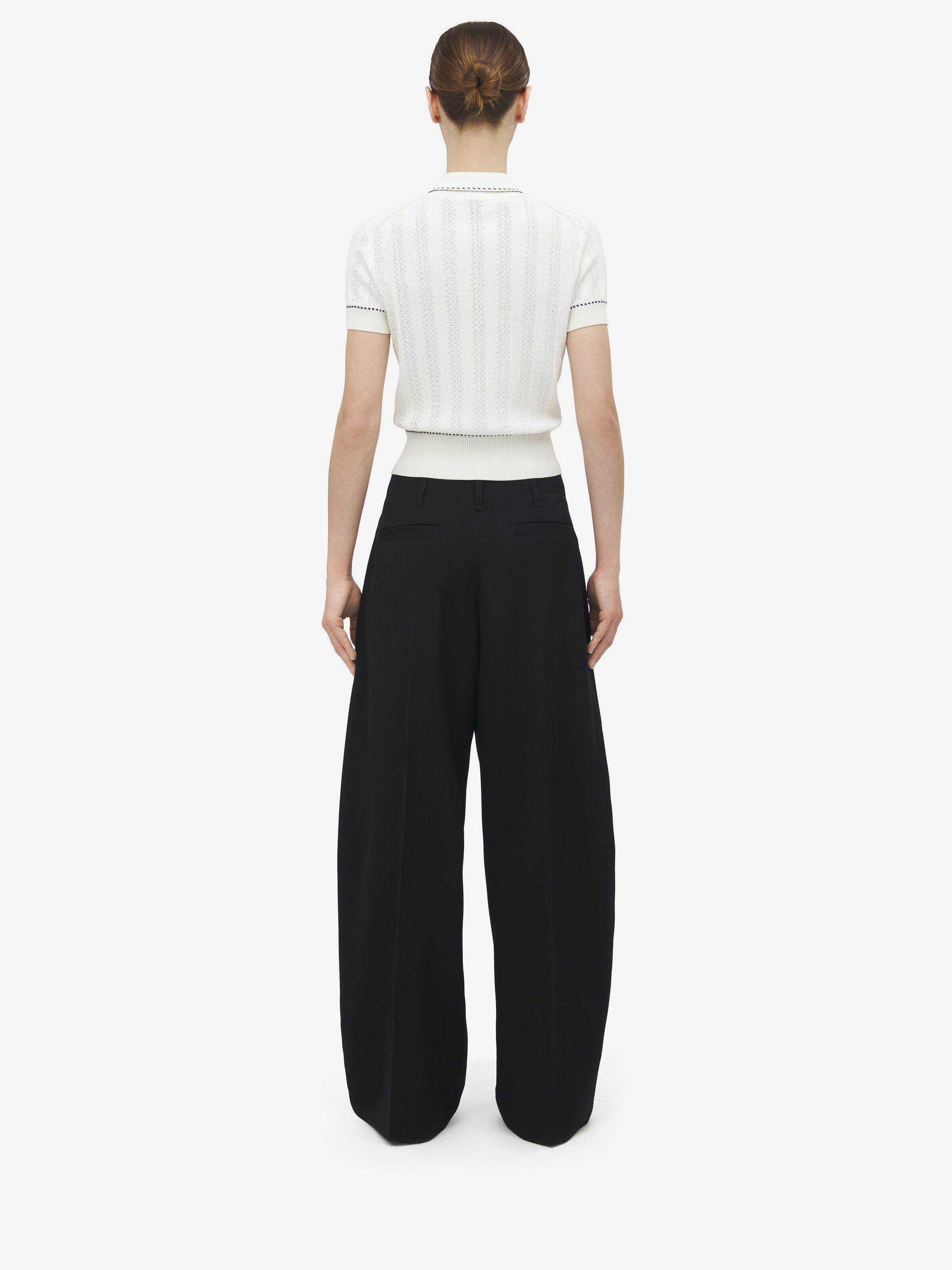 ALEXANDER MCQUEEN Textured Polo Shirt - Women's Size S