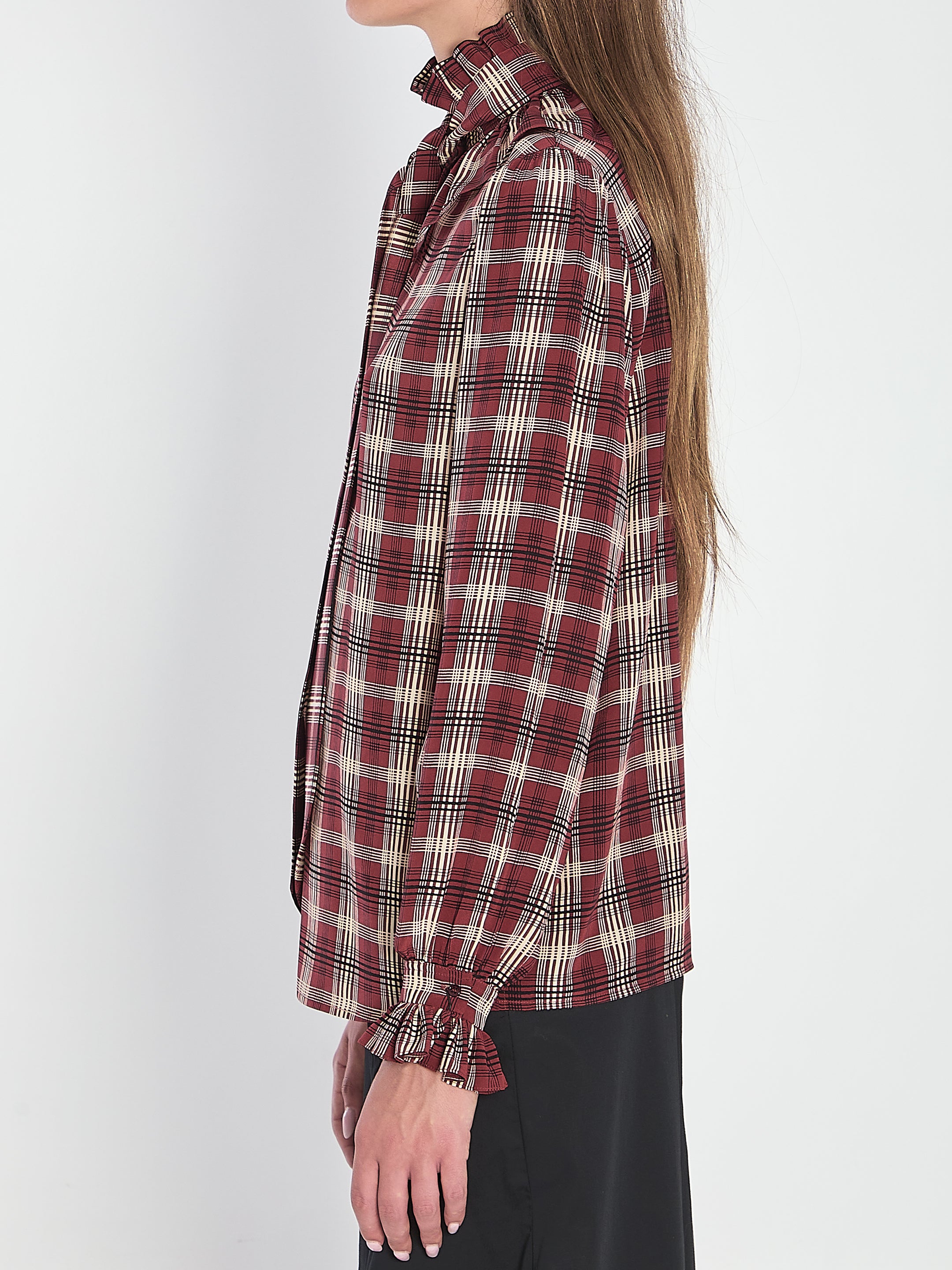 SAINT LAURENT Elegant Poet Blouse - Size 36