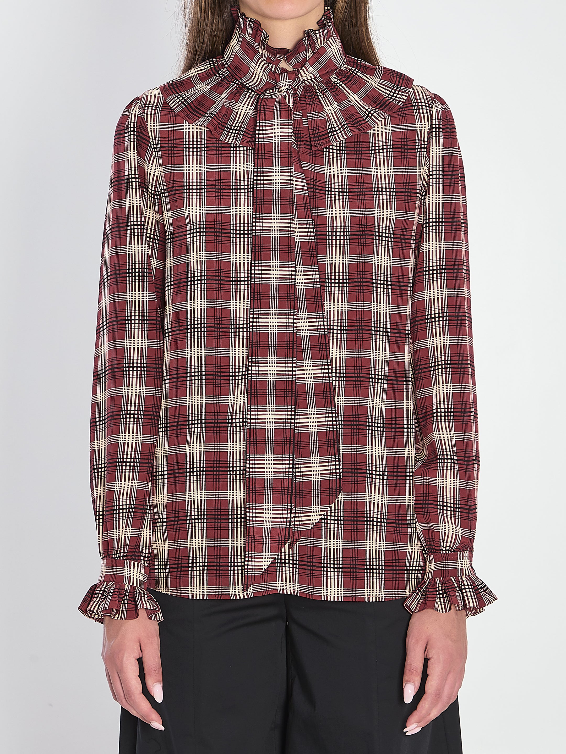 SAINT LAURENT Elegant Poet Blouse - Size 36