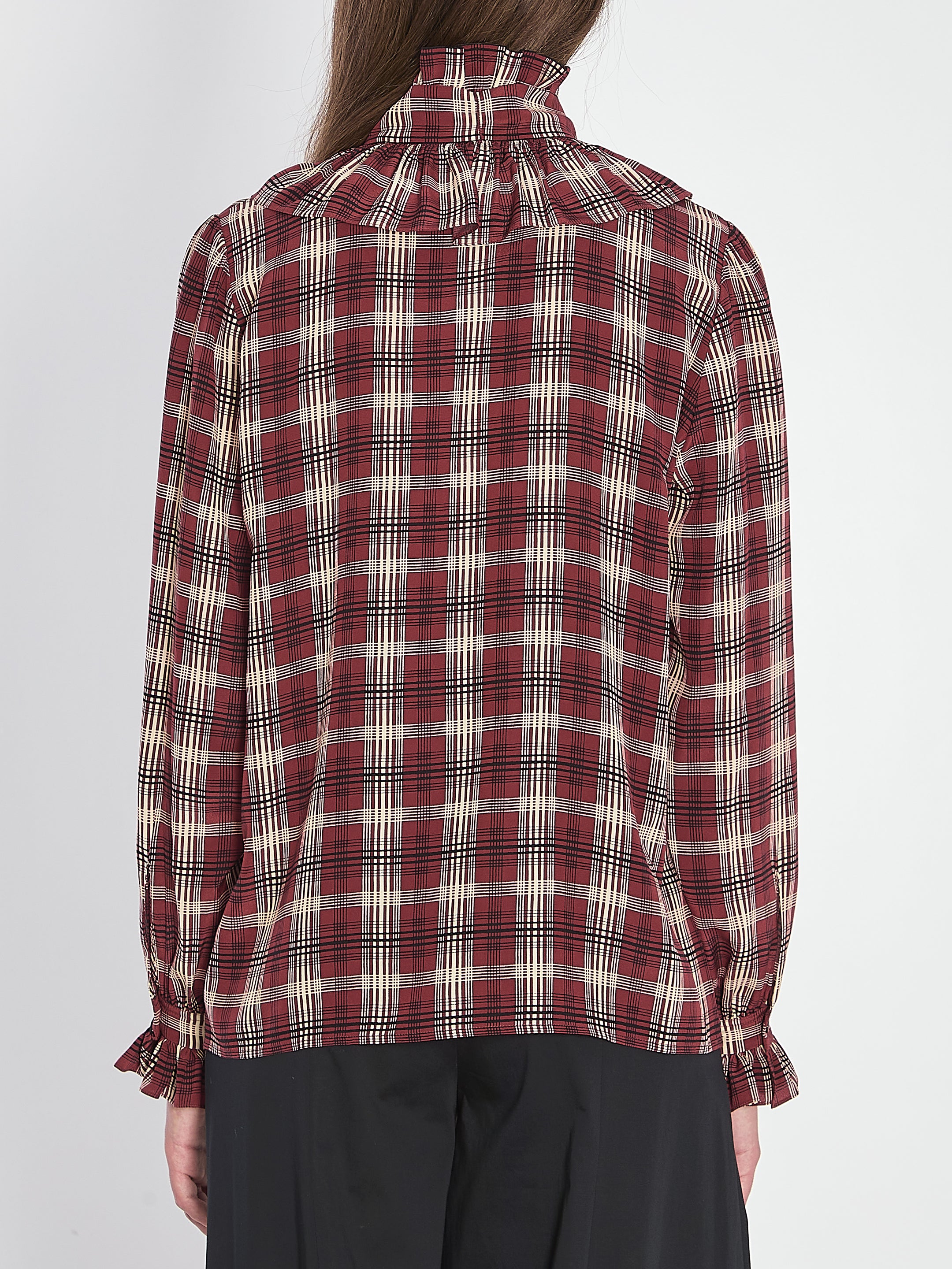 SAINT LAURENT Elegant Poet Blouse - Size 36