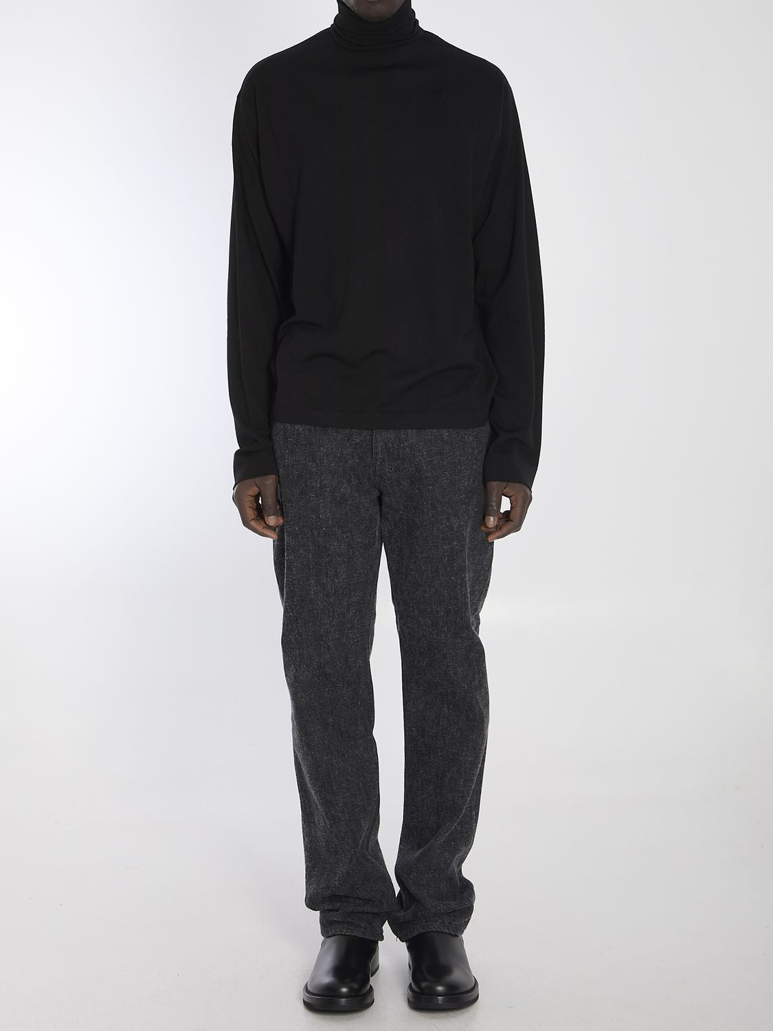 THE ROW High-Neck Regular Fit Sweater