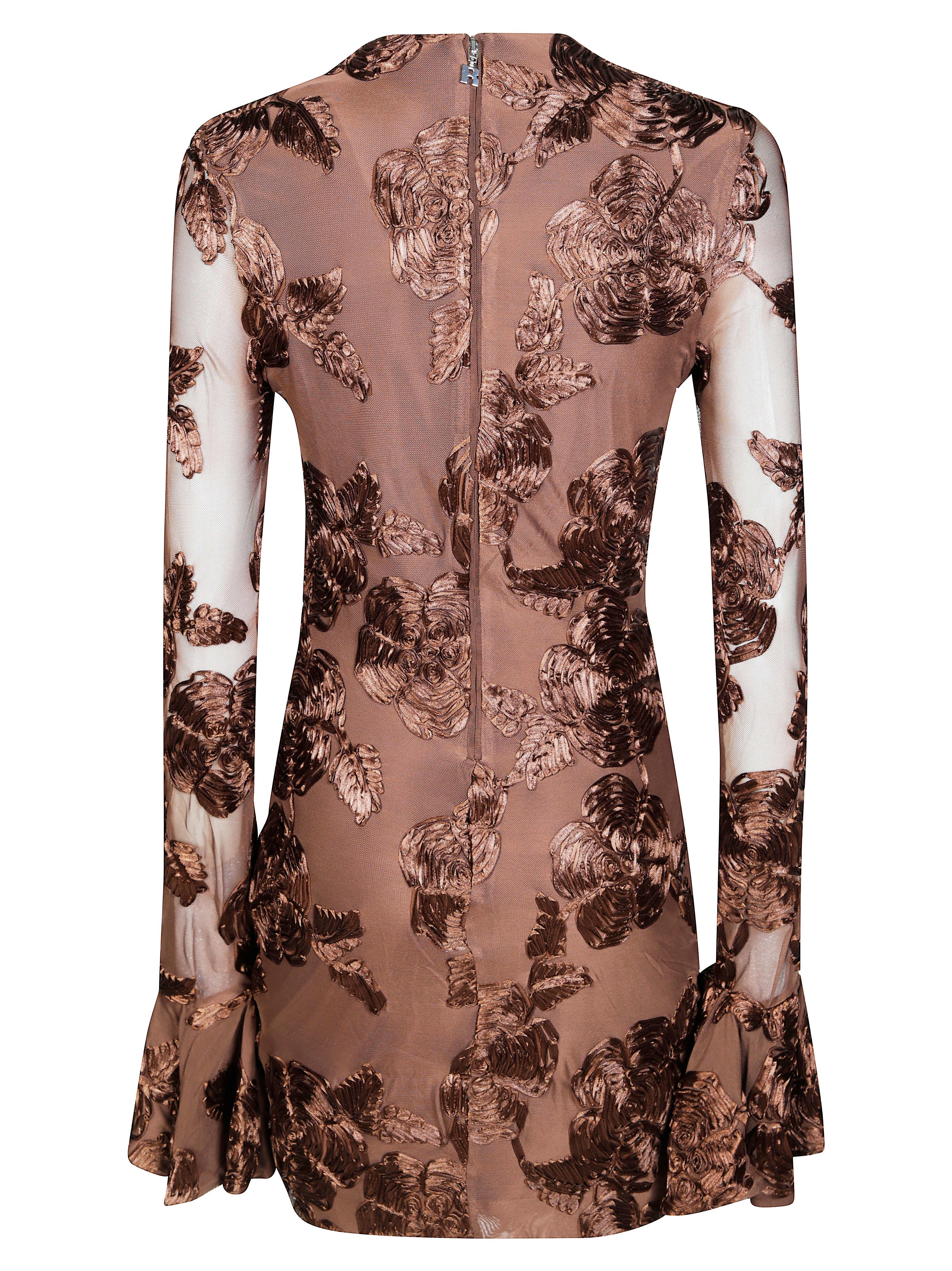 ROTATE Men's Mini Flower Mesh Dress