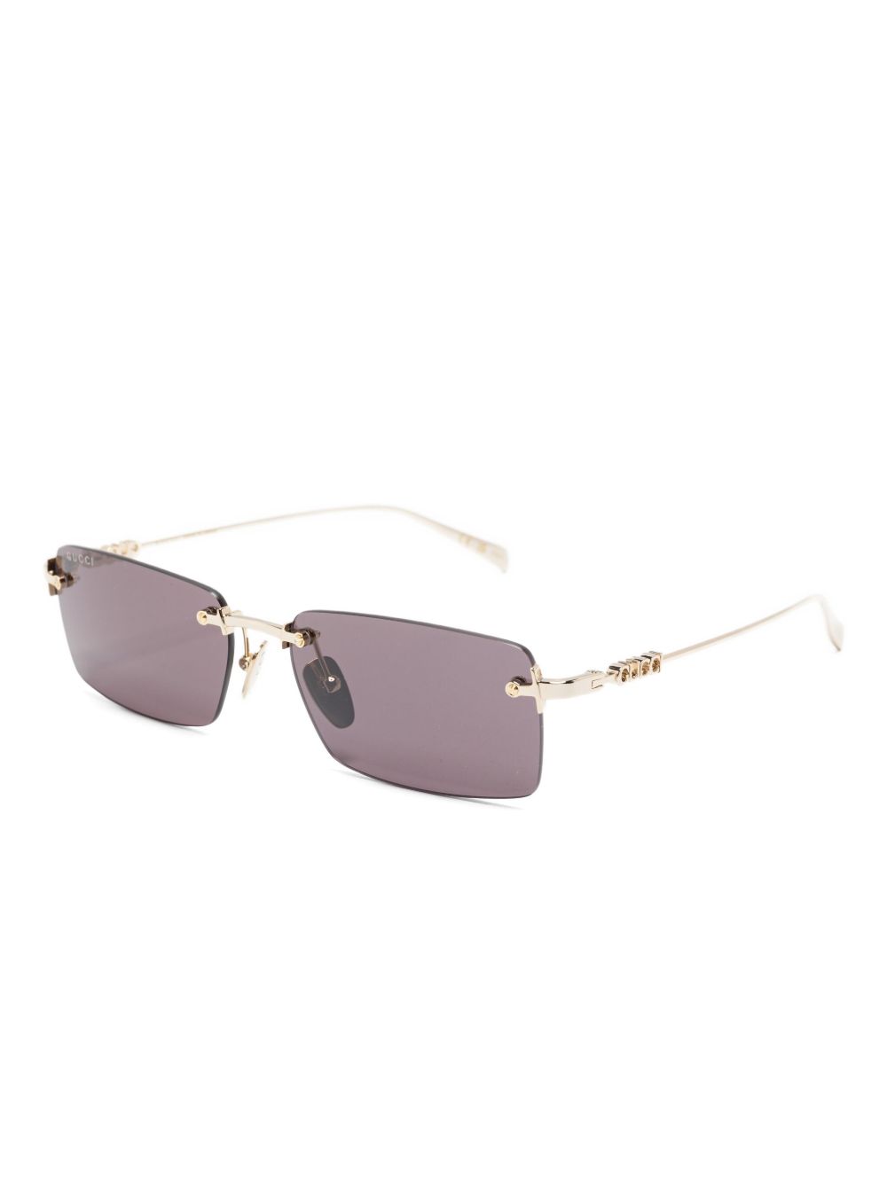 GUCCI Rectangular Frame Sunglasses - 14CM Temple Length