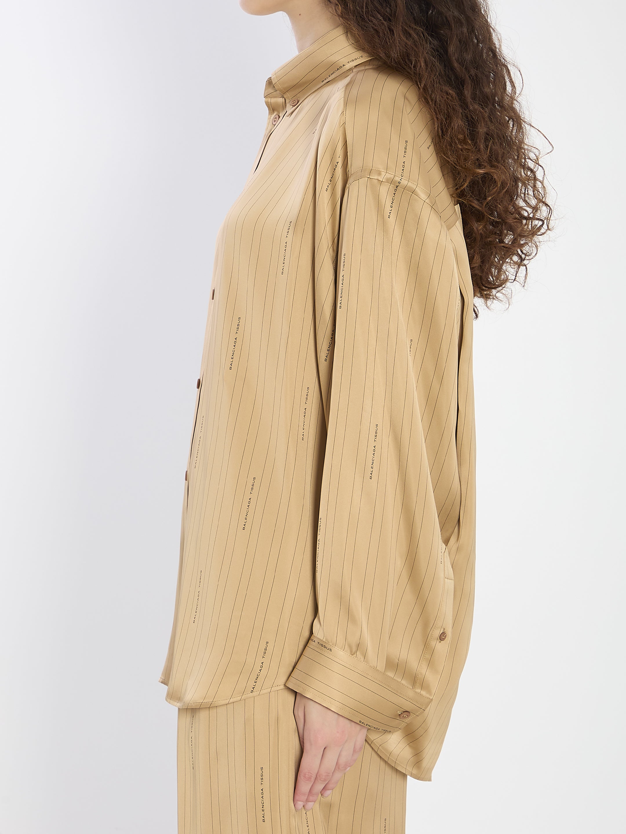 BALENCIAGA Satin Shirt - Relaxed Fit XS