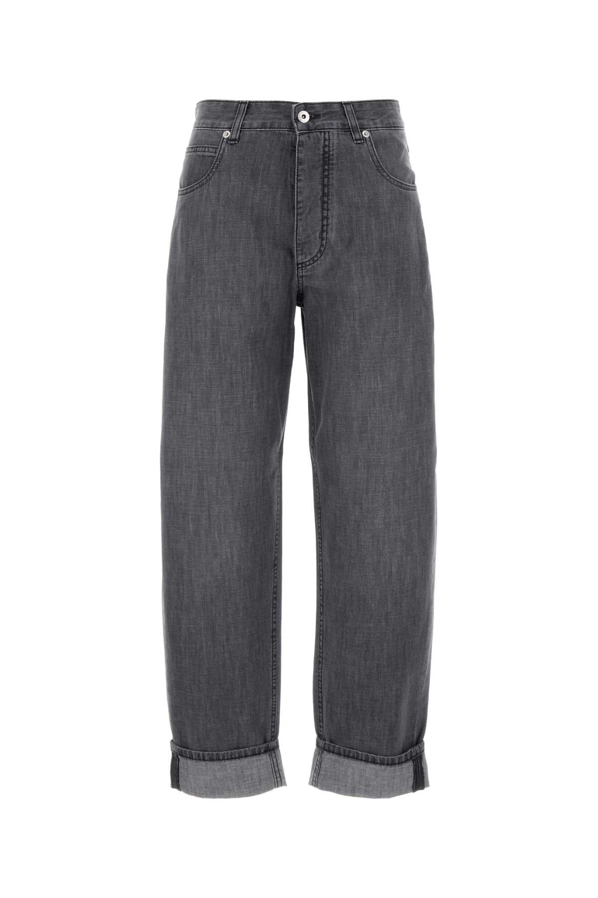 BOTTEGA VENETA Womens Turned Up Denim Jeans