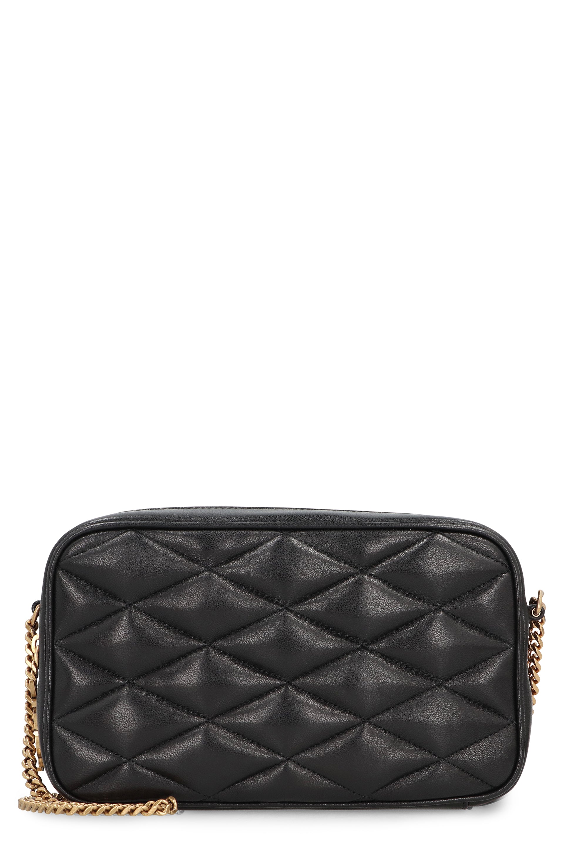 SAINT LAURENT Quilted Leather Camera Mini Handbag
