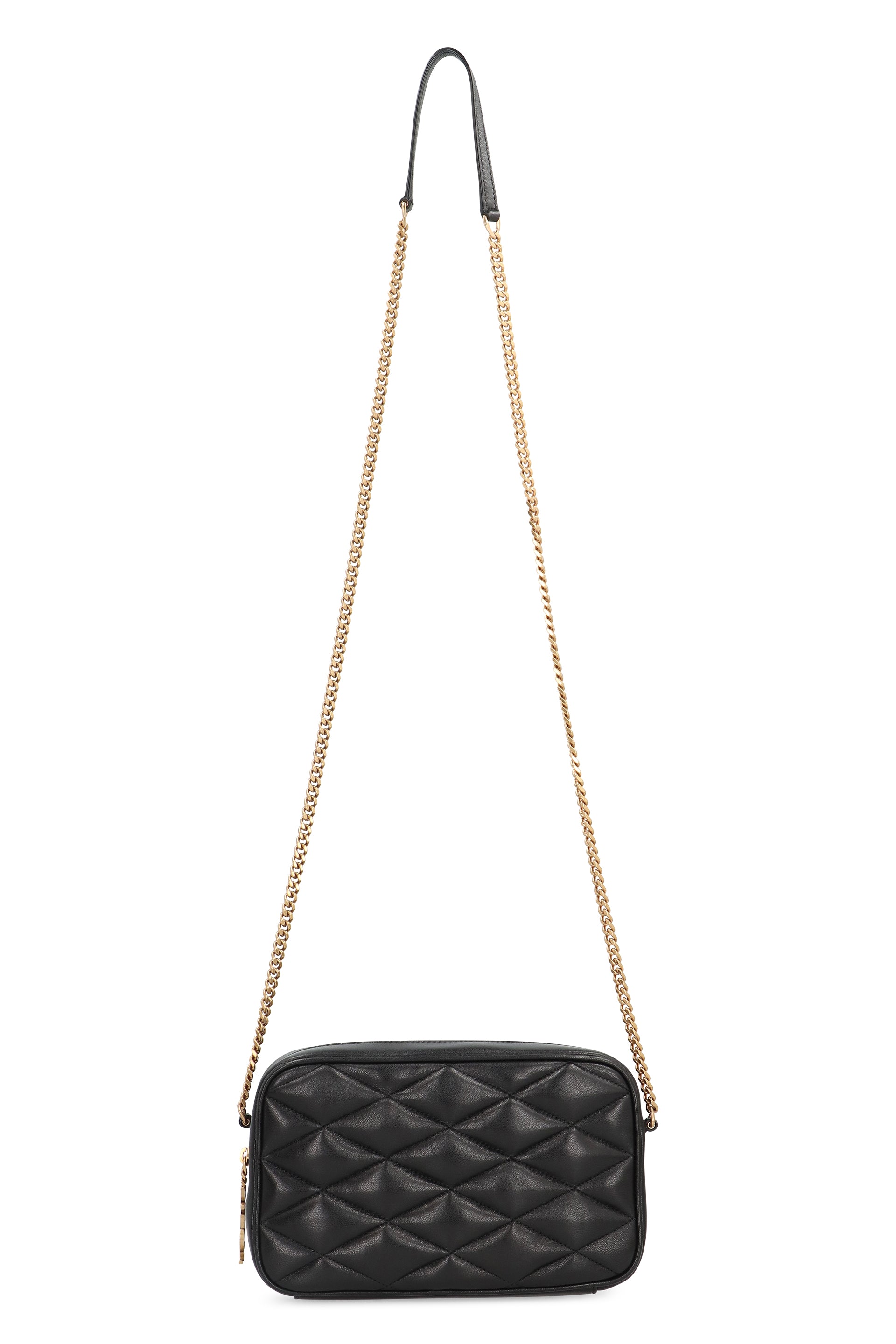 SAINT LAURENT Quilted Leather Camera Mini Handbag