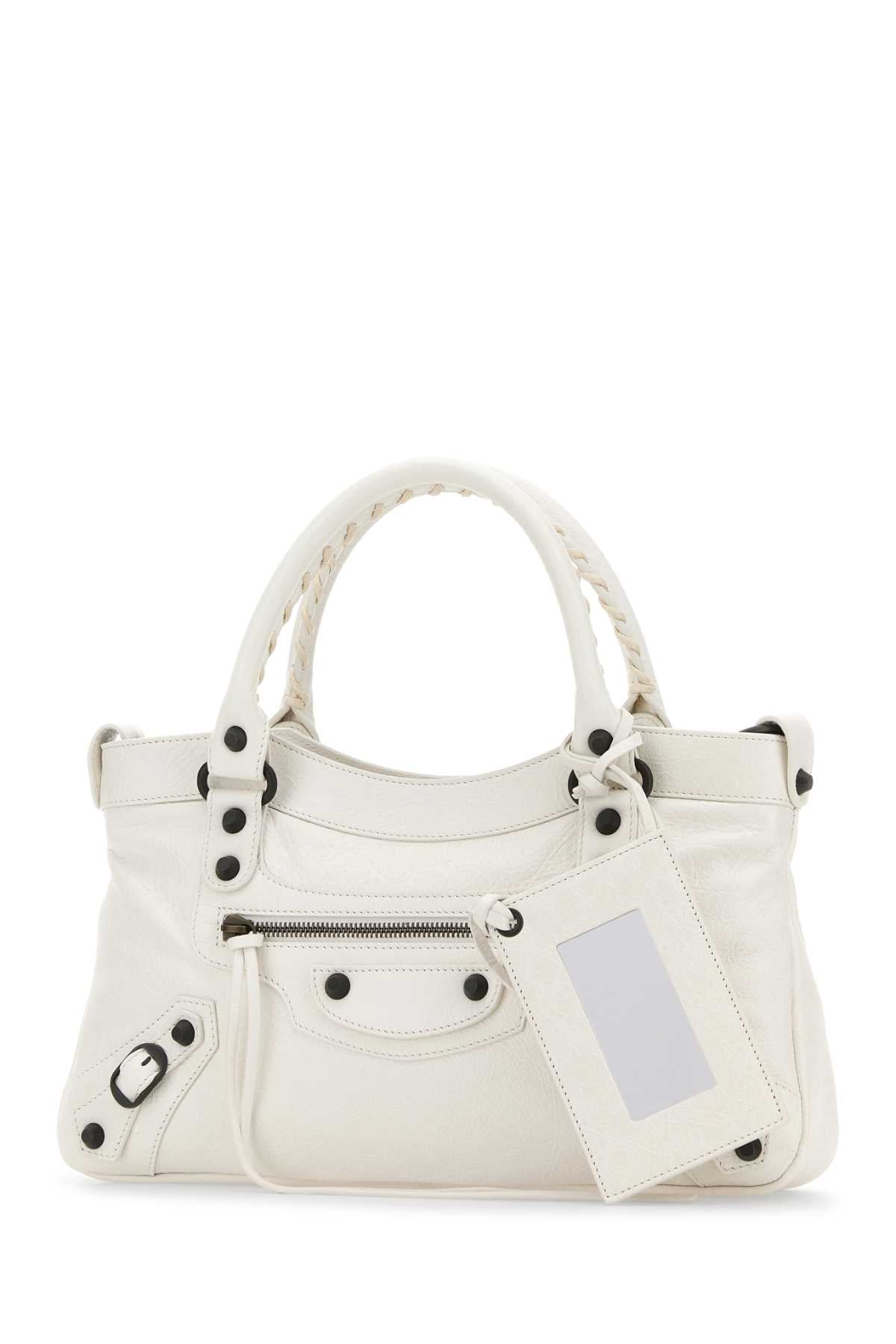 BALENCIAGA Mini Leather City First Handbag