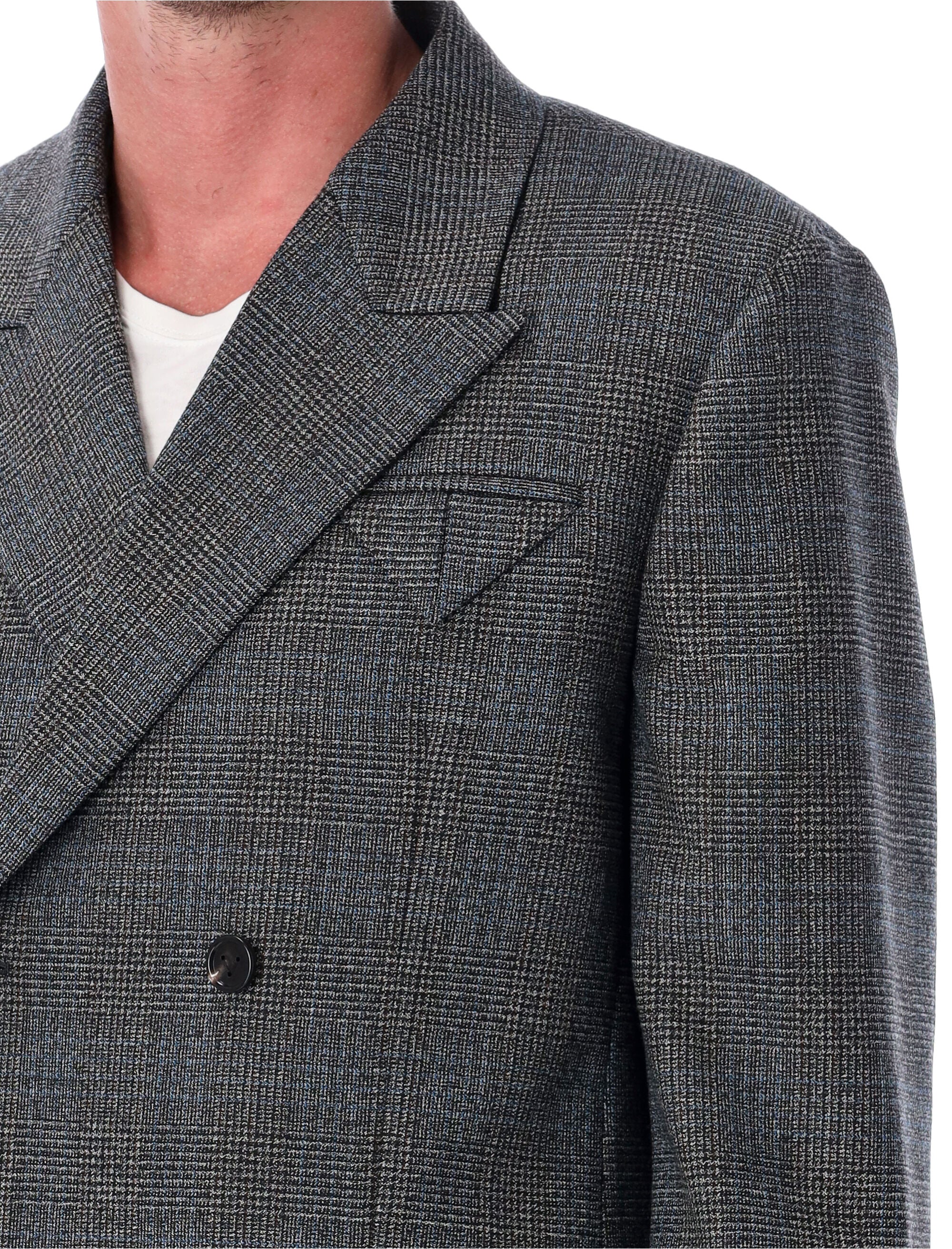 BOTTEGA VENETA Double-Breasted Wool Jacket - Size 48