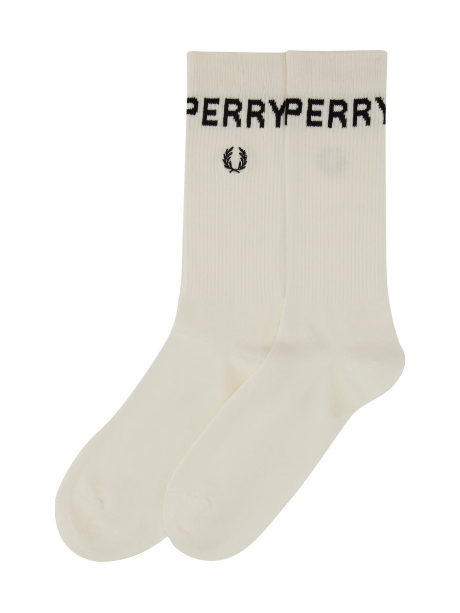 FRED PERRY Logo-Emblazoned Socks for Men