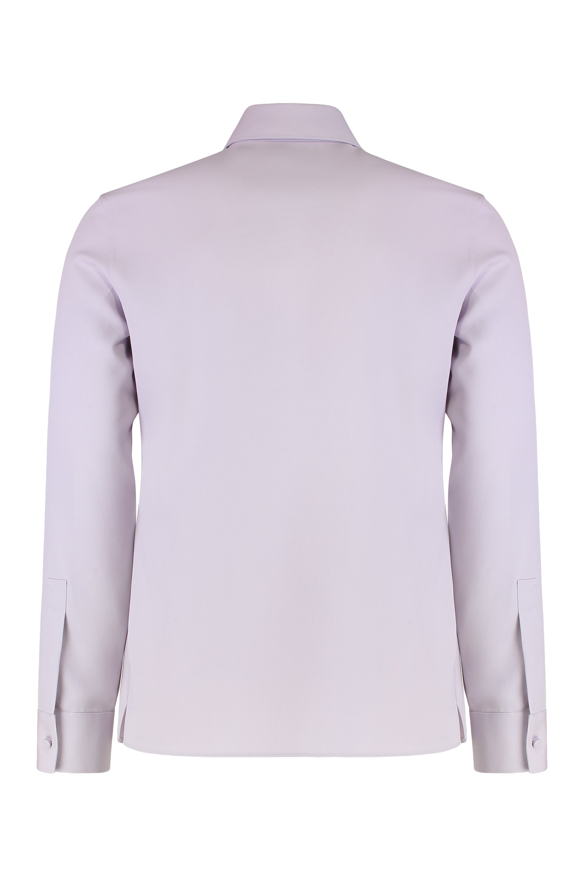 GUCCI Slim-Fit Wool Gabardine Shirt with Metal Detail - Men's
