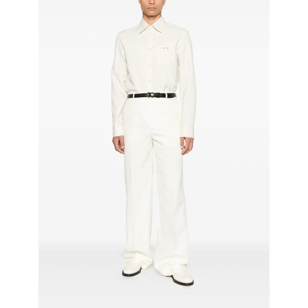 GUCCI Ivory Tech Panama Mini Shirt for Men - FW25 Collection