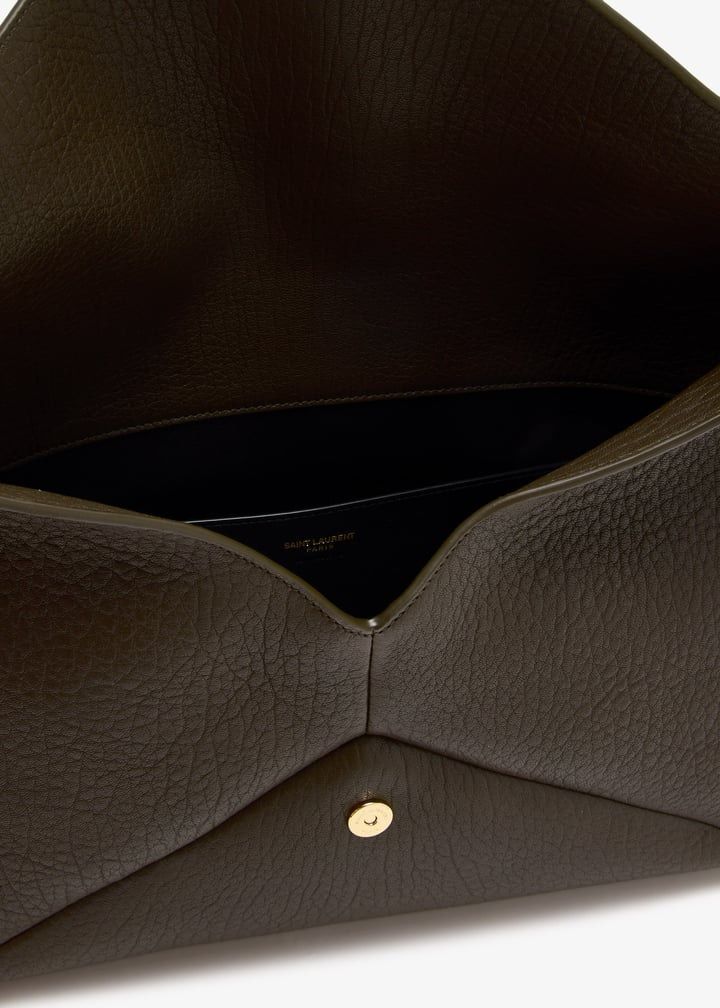 SAINT LAURENT XXL Envelope Clutch with Chain Strap