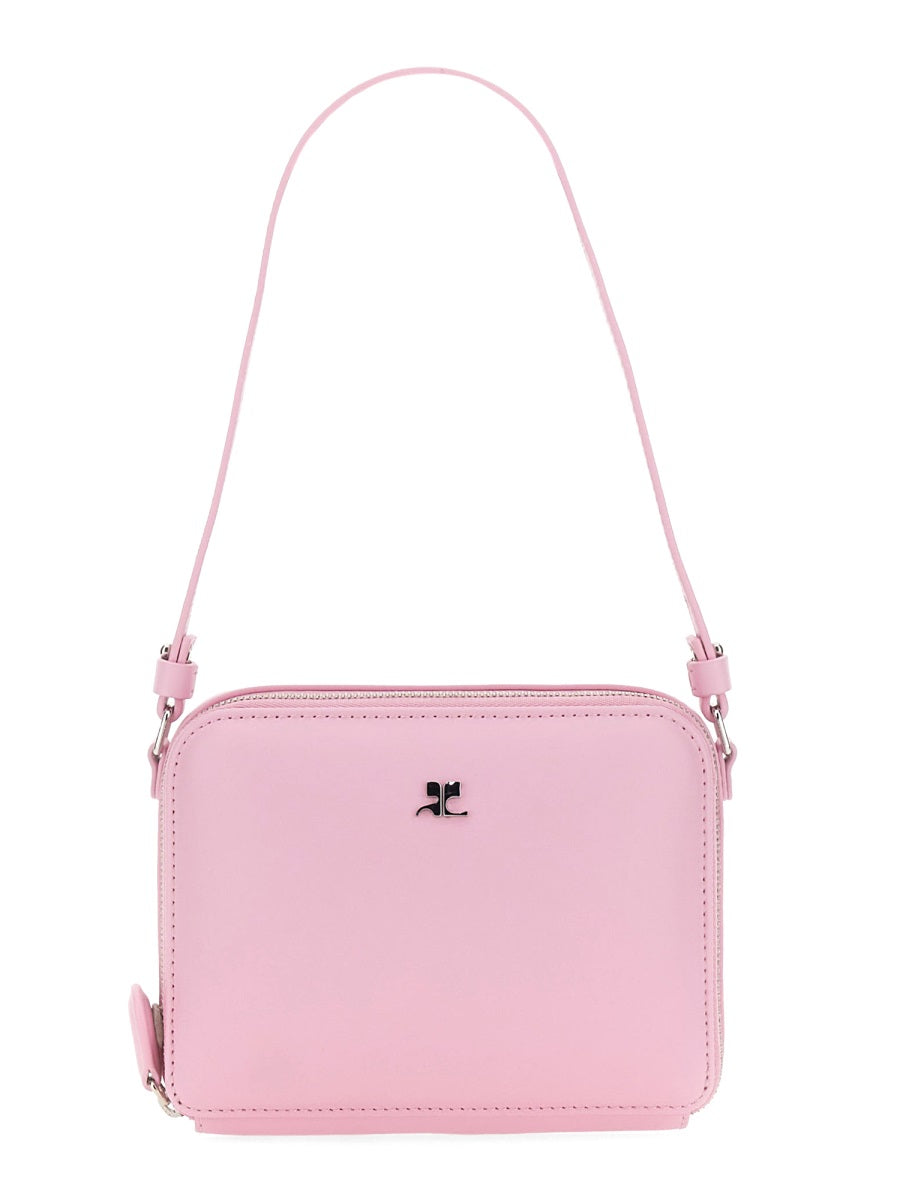 COURREGES Mini Vachette Shoulder Handbag