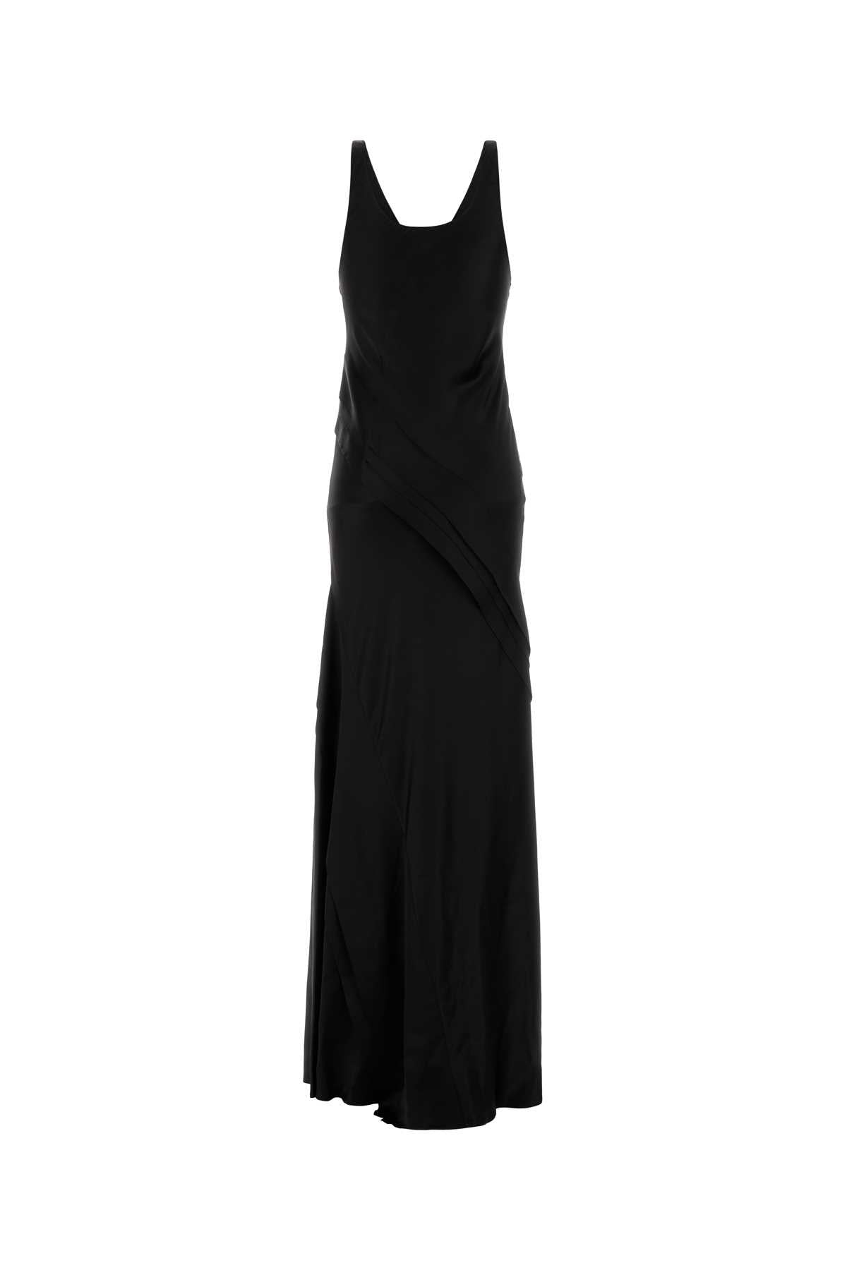 SAINT LAURENT Elegant Long Satin Dress for Women
