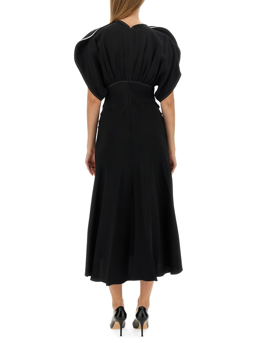 VICTORIA BECKHAM Elegant Midi Dress