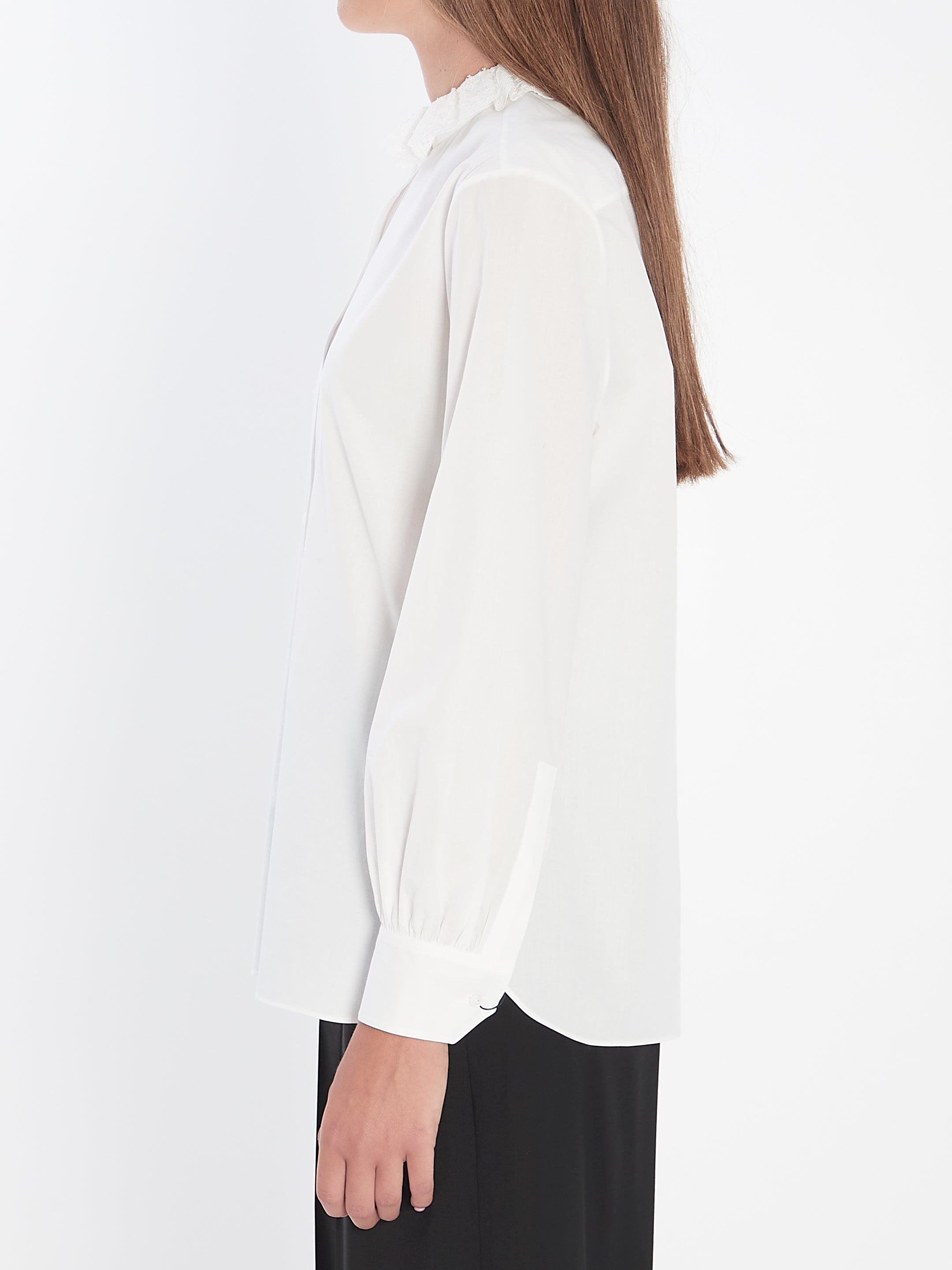 SAINT LAURENT Pierrot Collar Shirt - Regular Fit Size 40 FR