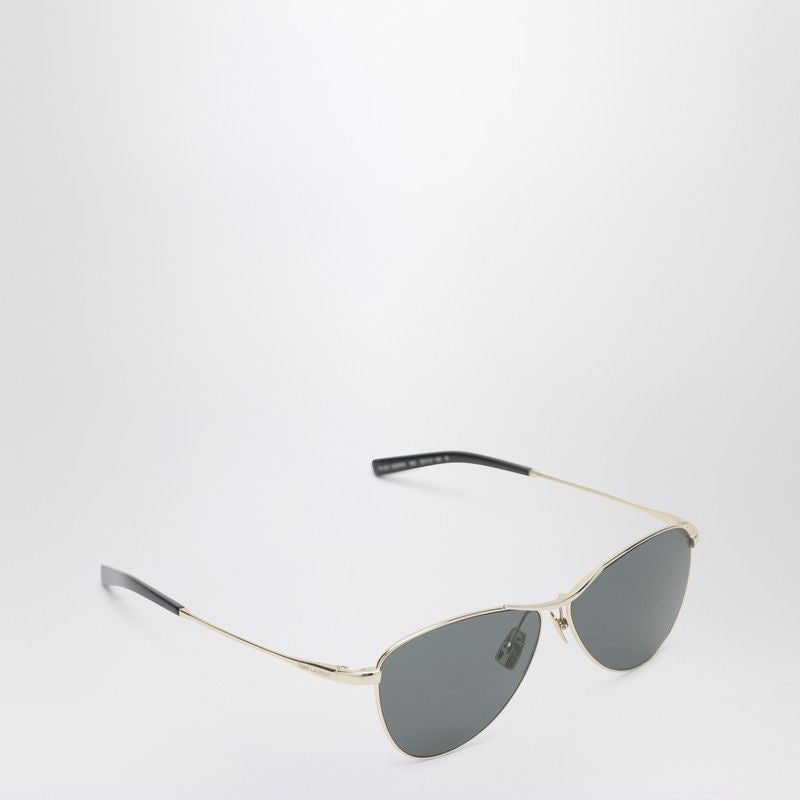 SAINT LAURENT Triangular Metal Frame Sunglasses
