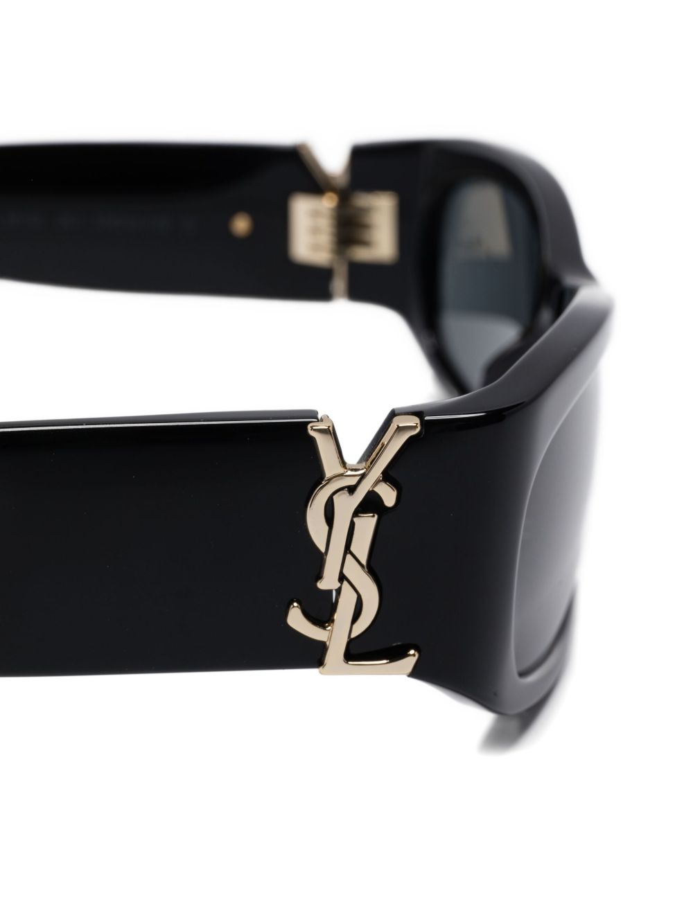SAINT LAURENT Elongated Acetate Frame Sunglasses