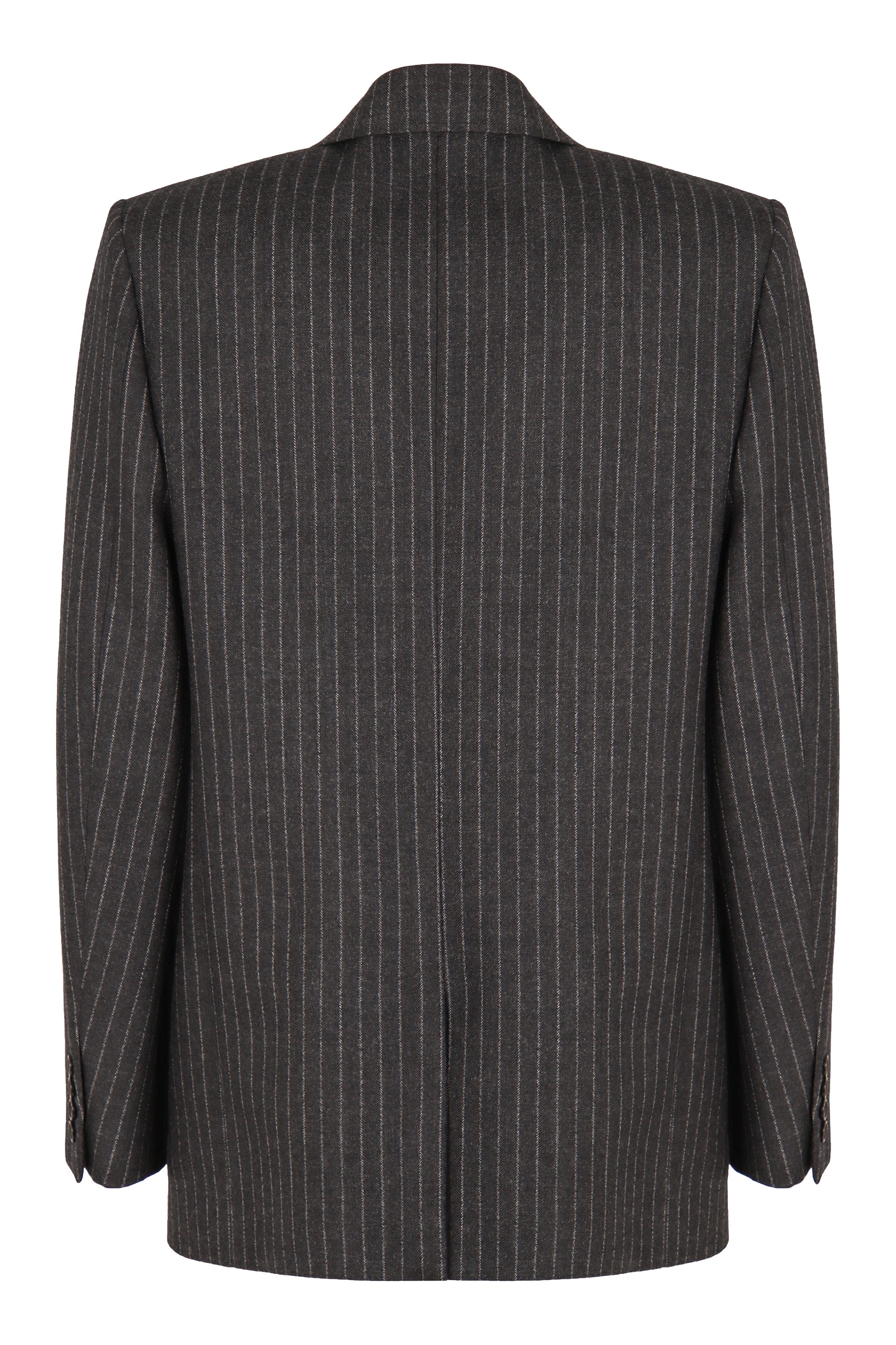 SAINT LAURENT Embroidered Wool Blend Outerwear Vest for Women