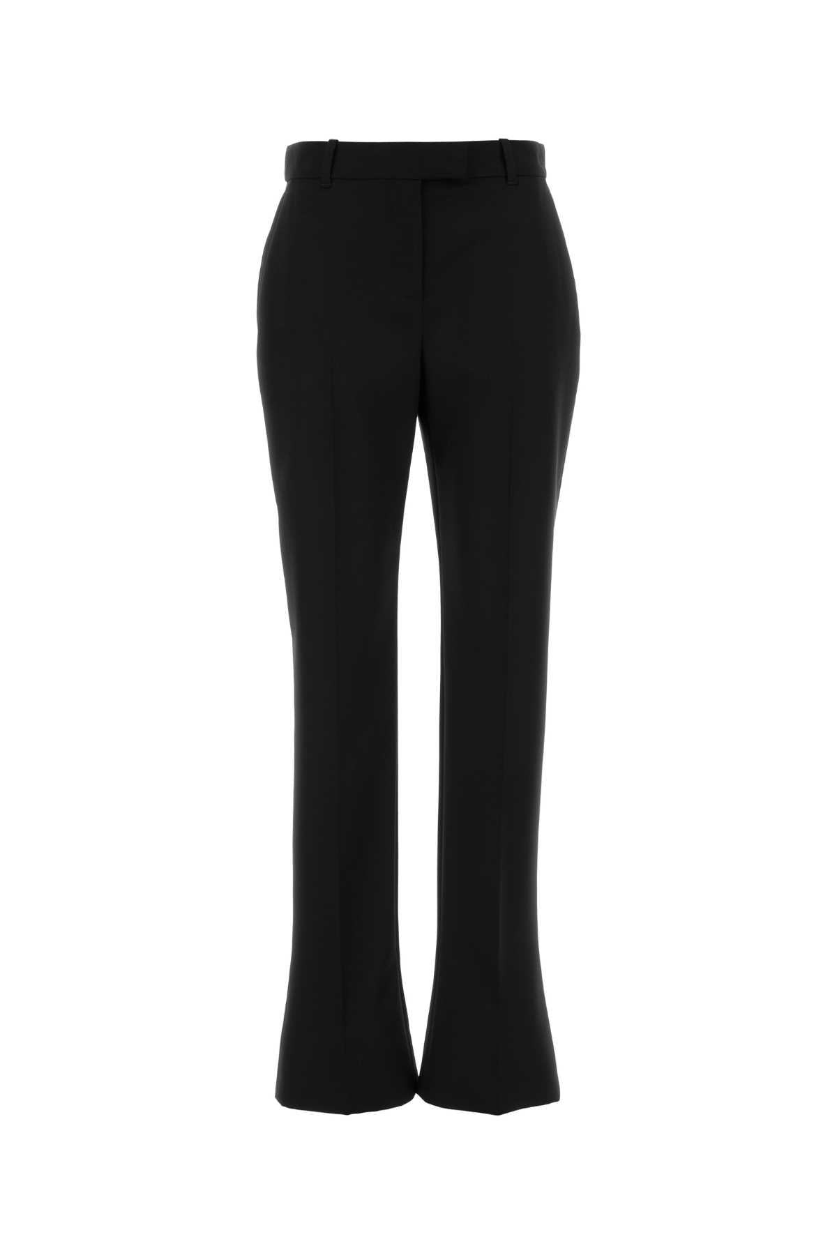 ALEXANDER MCQUEEN Women's Straight Wool Trousers - FW25 Collection