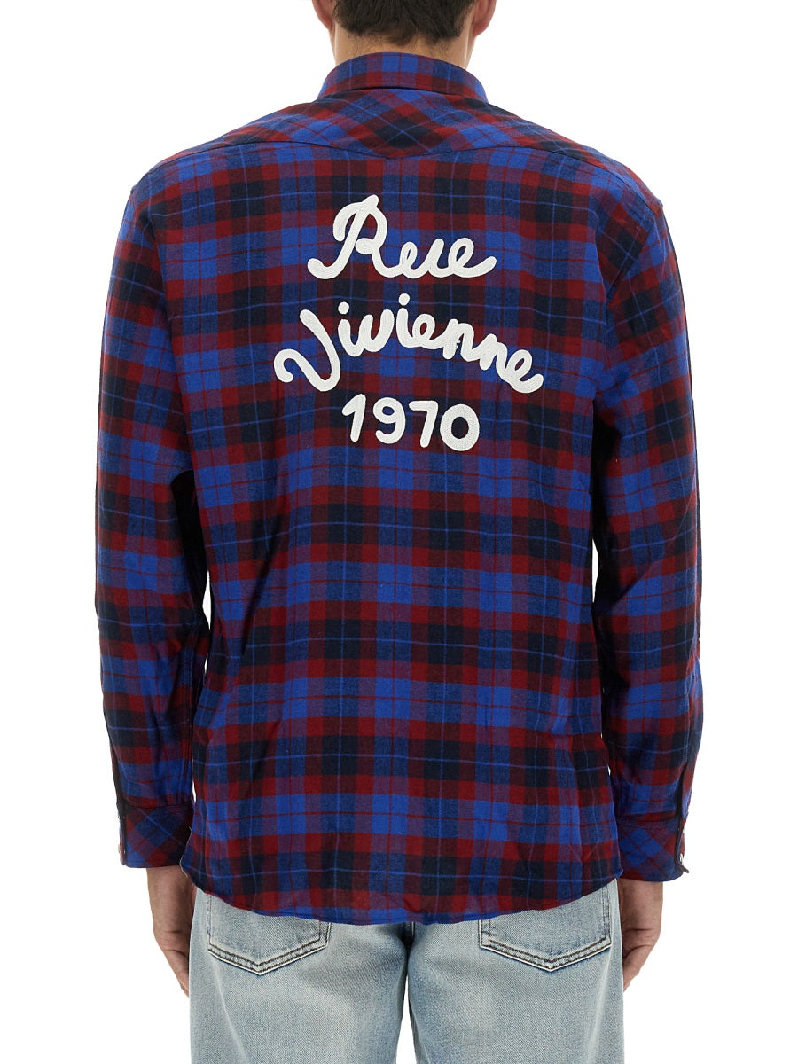 KENZO Regular Fit Western Shirt with Logo - Size 40