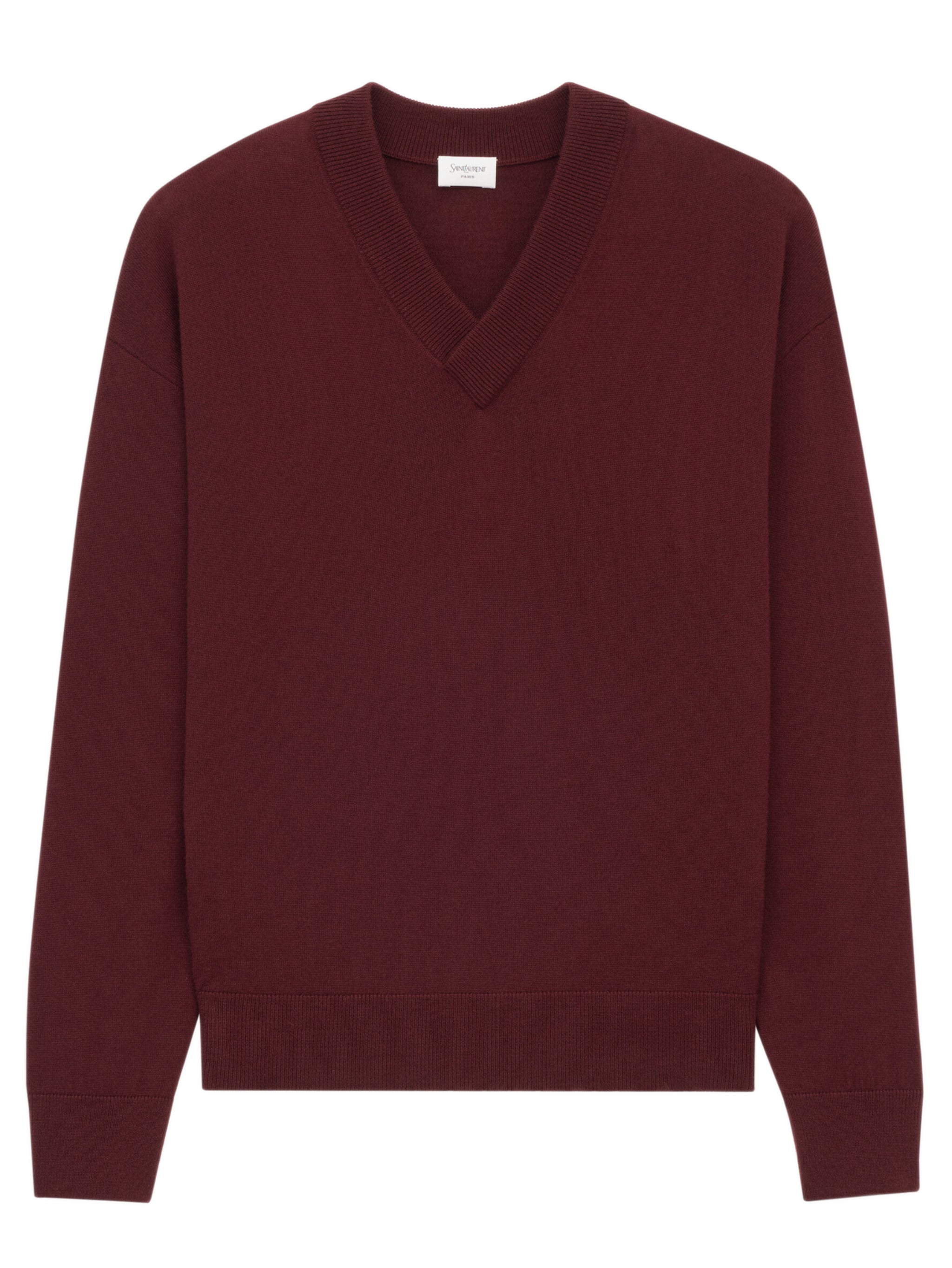 SAINT LAURENT Men's Wool V-Neck Sweater