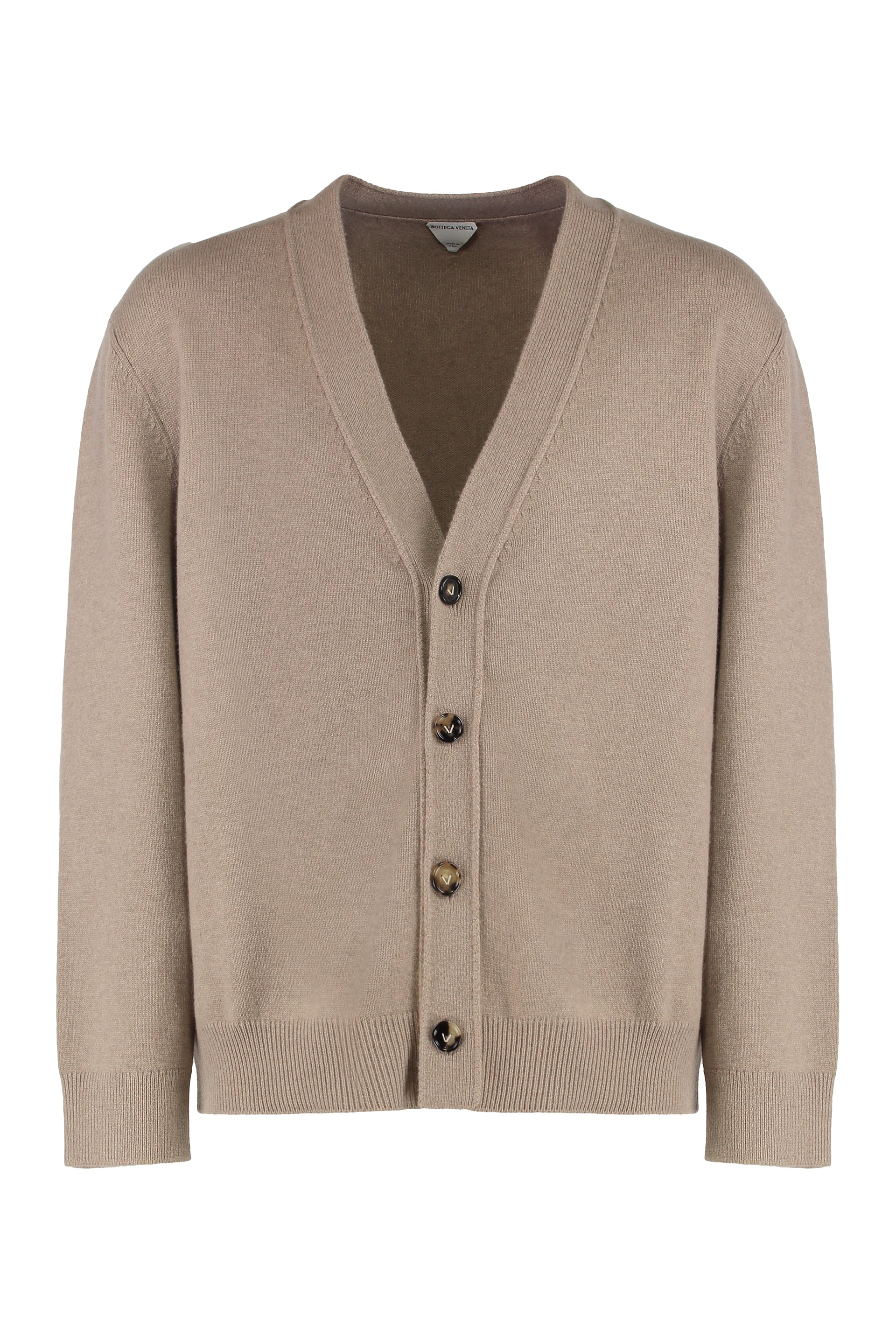 BOTTEGA VENETA Cashmere Cardigan with Classic Collar for Men