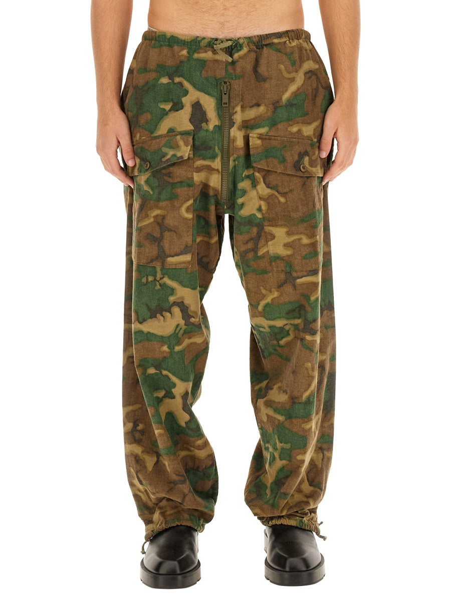 GIVENCHY Camouflage Trousers - Size 48