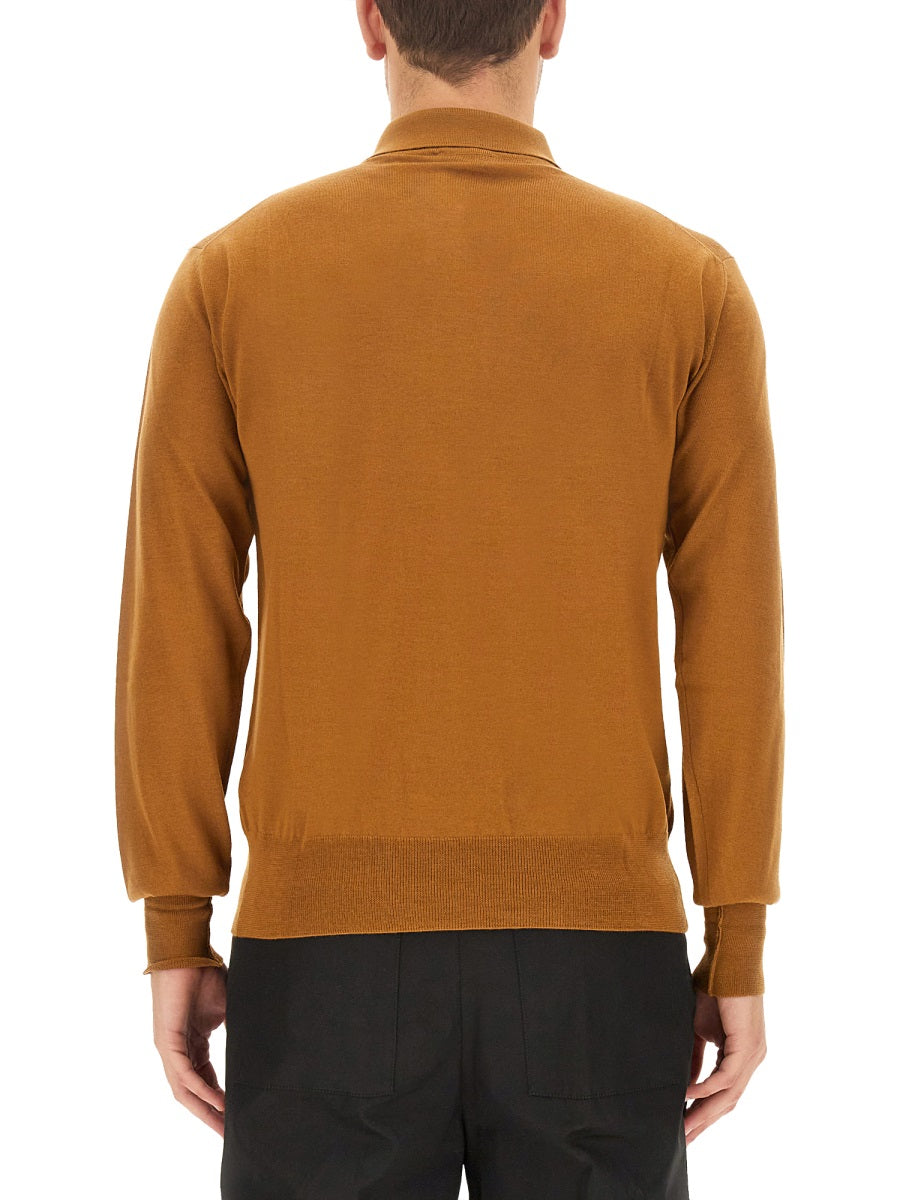 PT TORINO Regular Fit Wool Polo - Size 48 IT