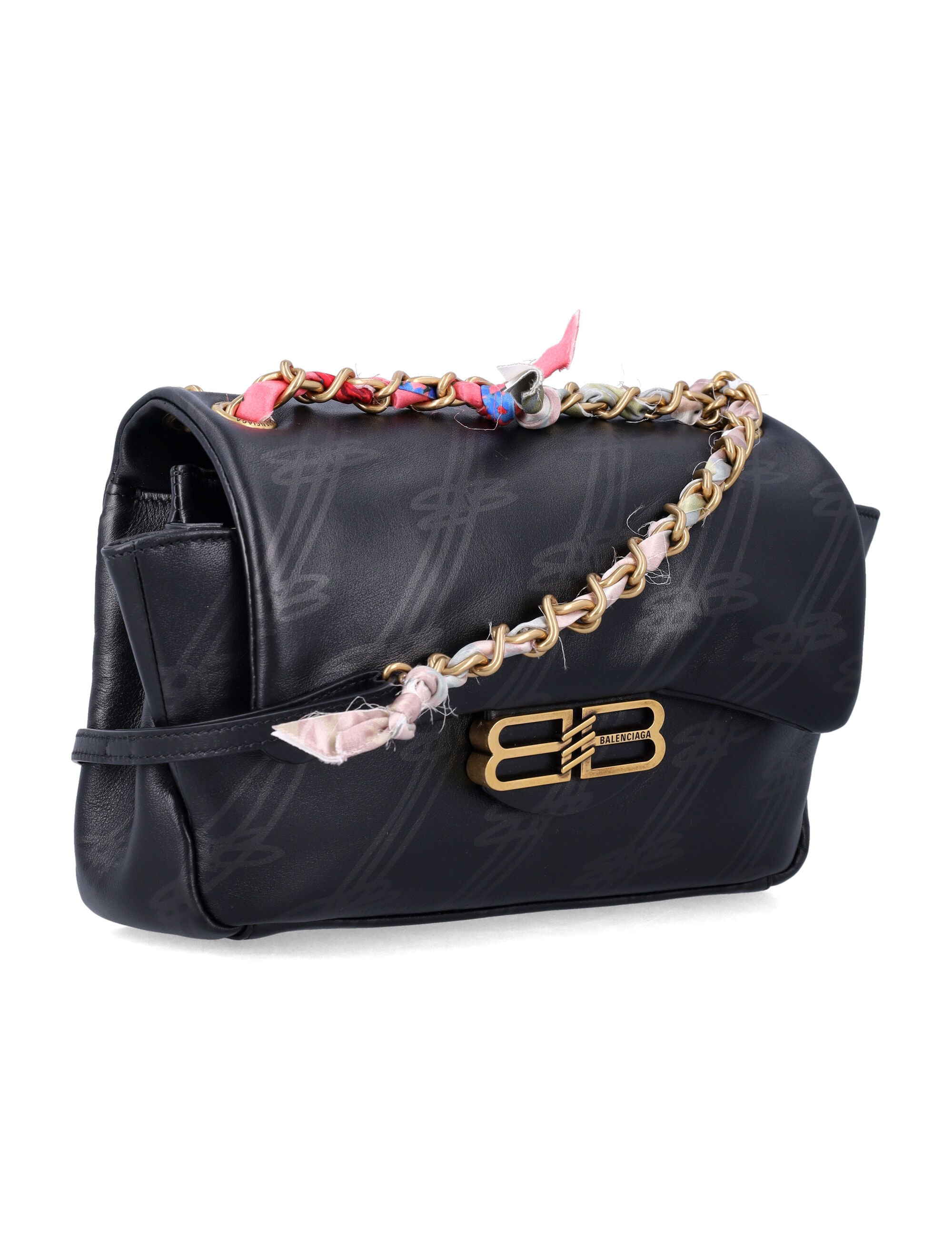 BALENCIAGA Mini Printed Leather Darling Shoulder Handbag