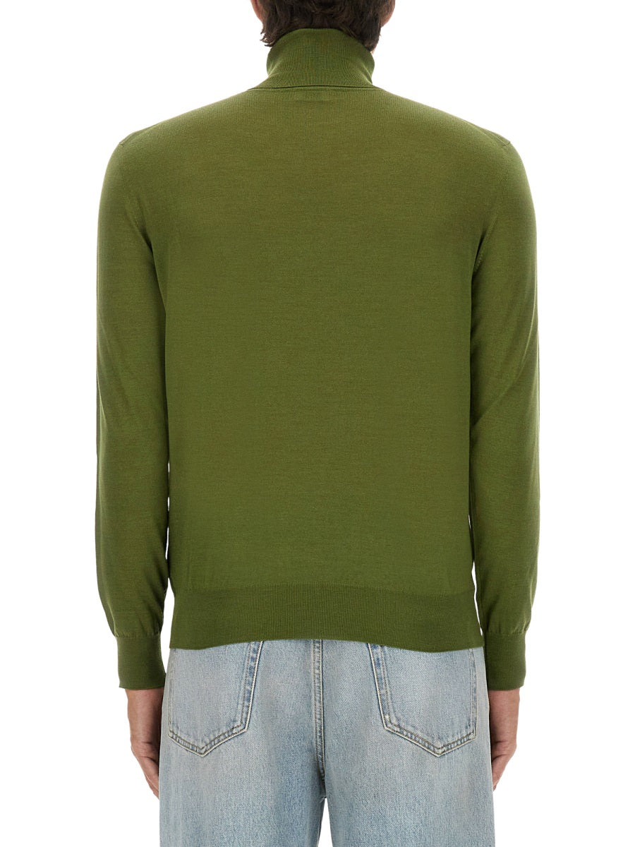 SAINT LAURENT Cashmere, Wool and Silk Turtleneck Sweater - Size L
