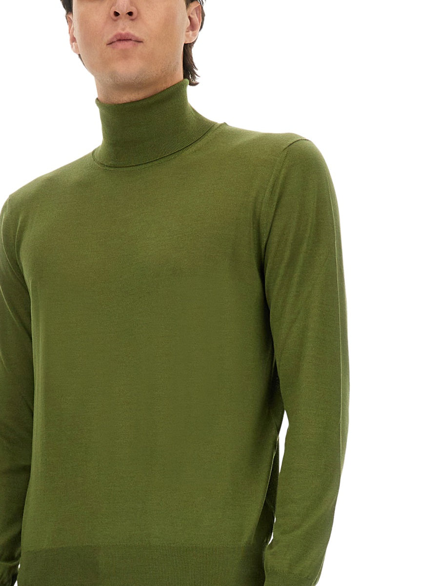 SAINT LAURENT Cashmere, Wool and Silk Turtleneck Sweater - Size L