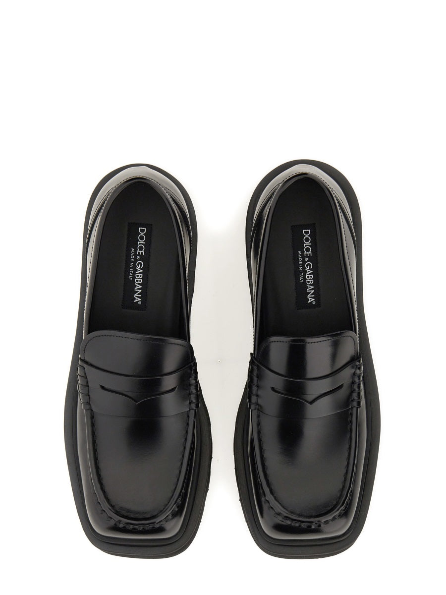 DOLCE & GABBANA Premium Leather Loafer for Men - Fall 2023 Collection