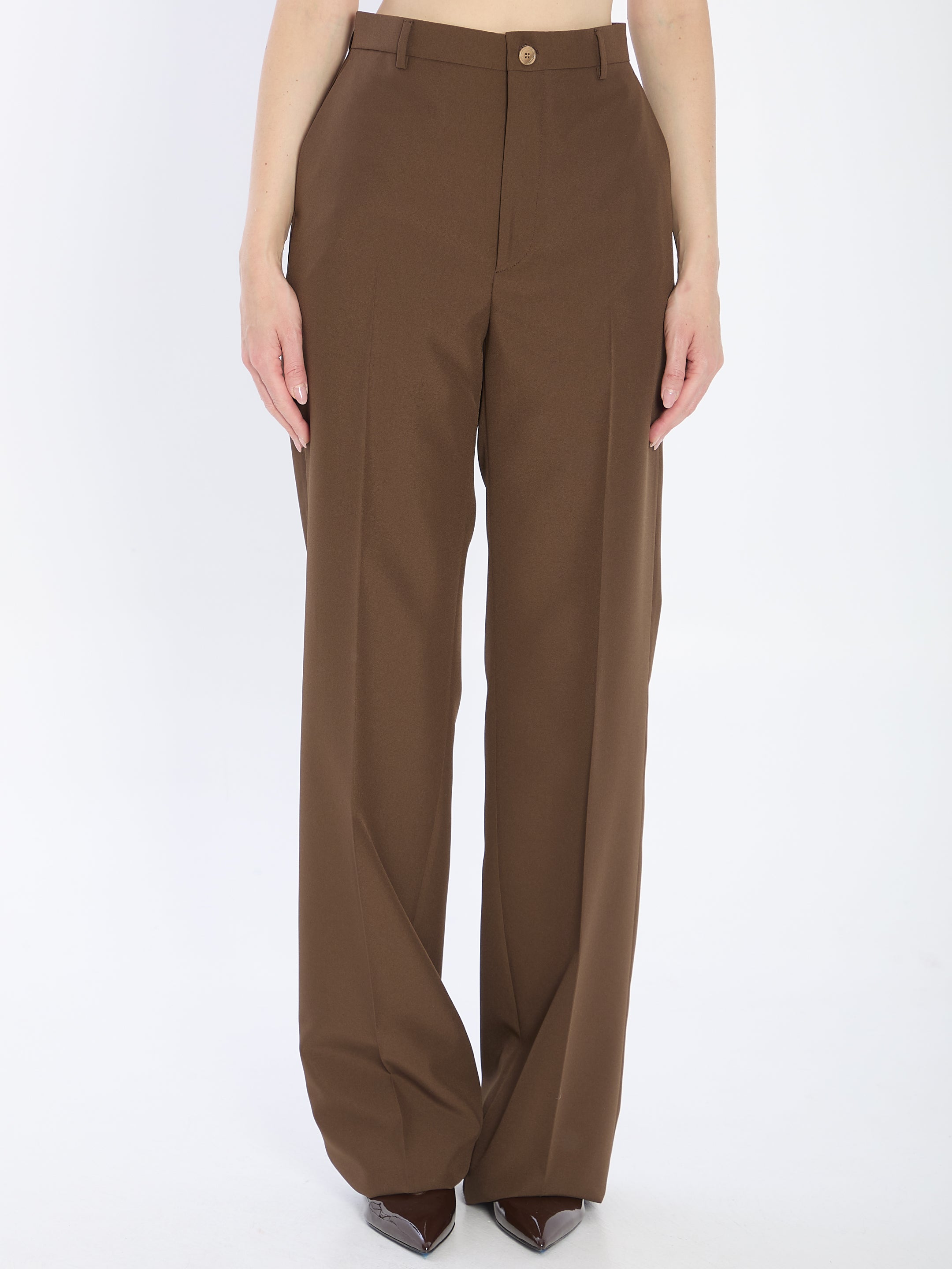 GUCCI Technical Panama Trousers - Regular Fit 40