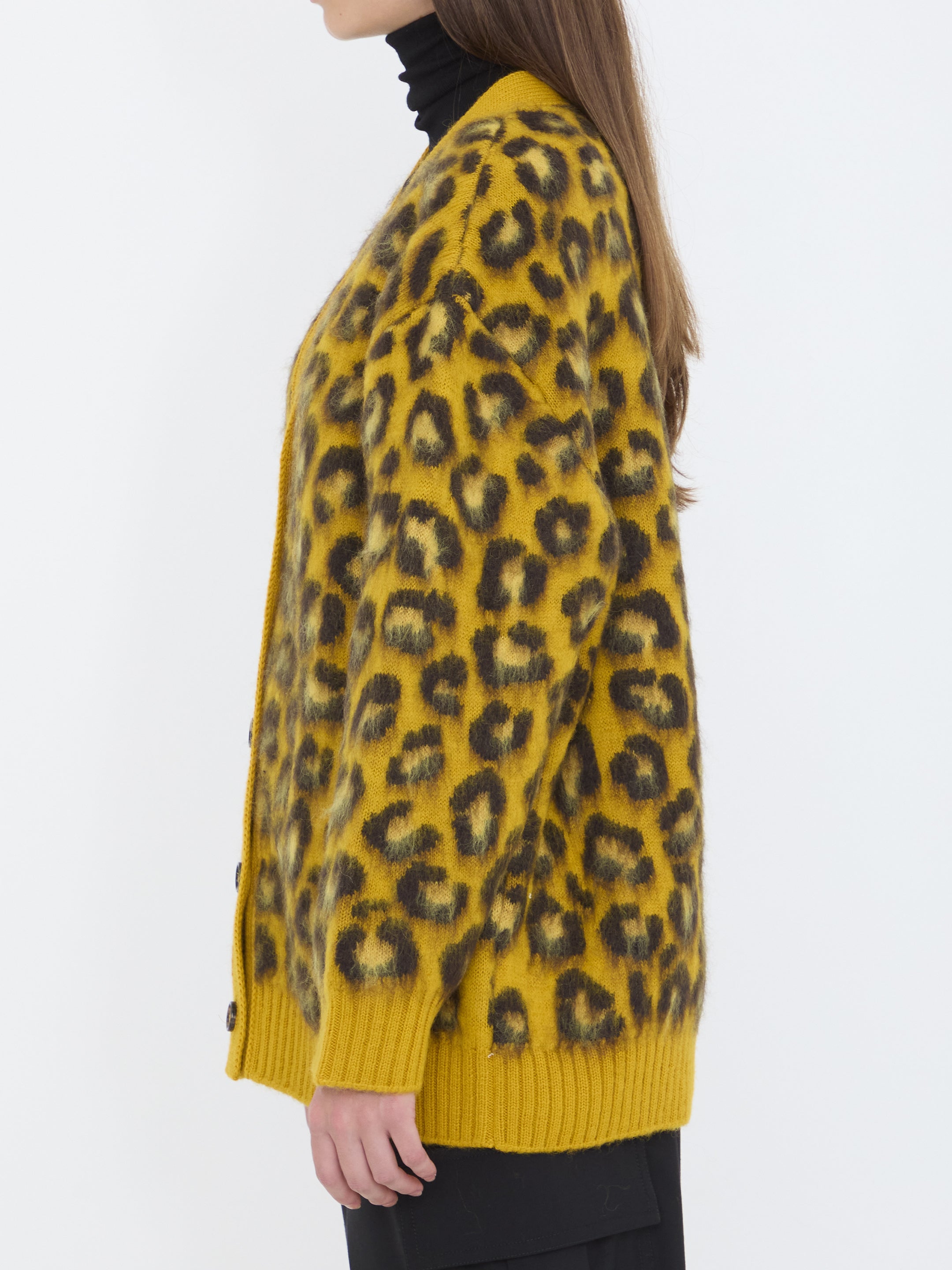 BOTTEGA VENETA Animal Print Cardigan - Size S