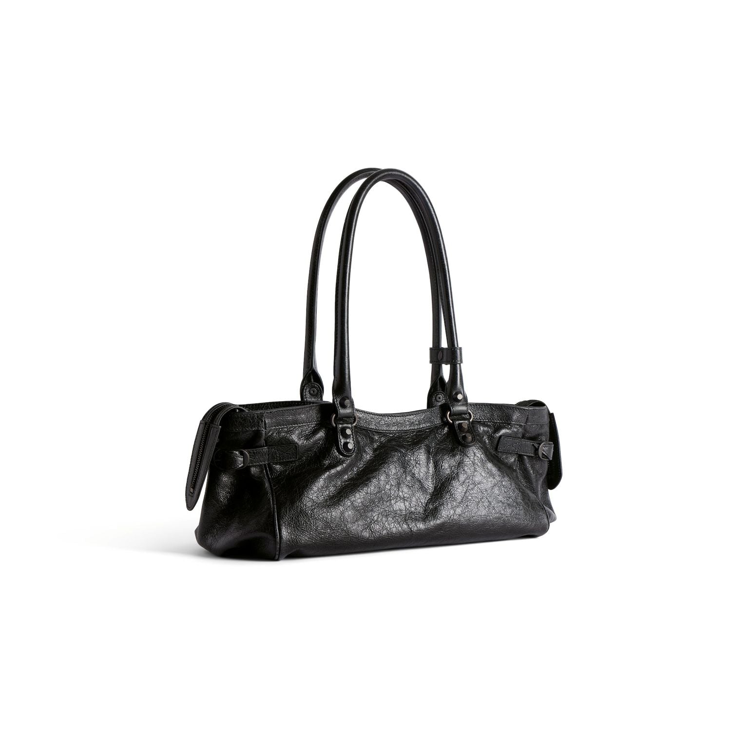 BALENCIAGA East West Leather Shoulder Handbag